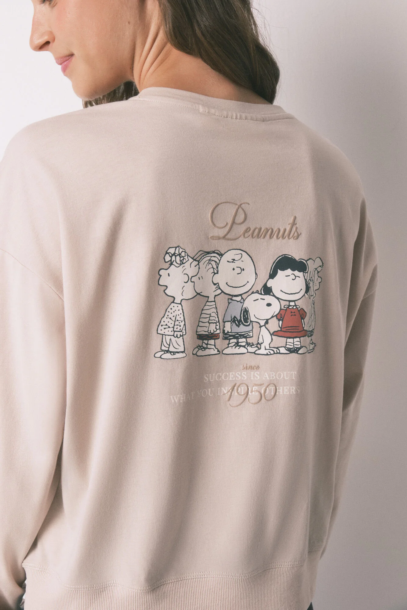 100% cotton beige Snoopy long pyjamas - Image 7