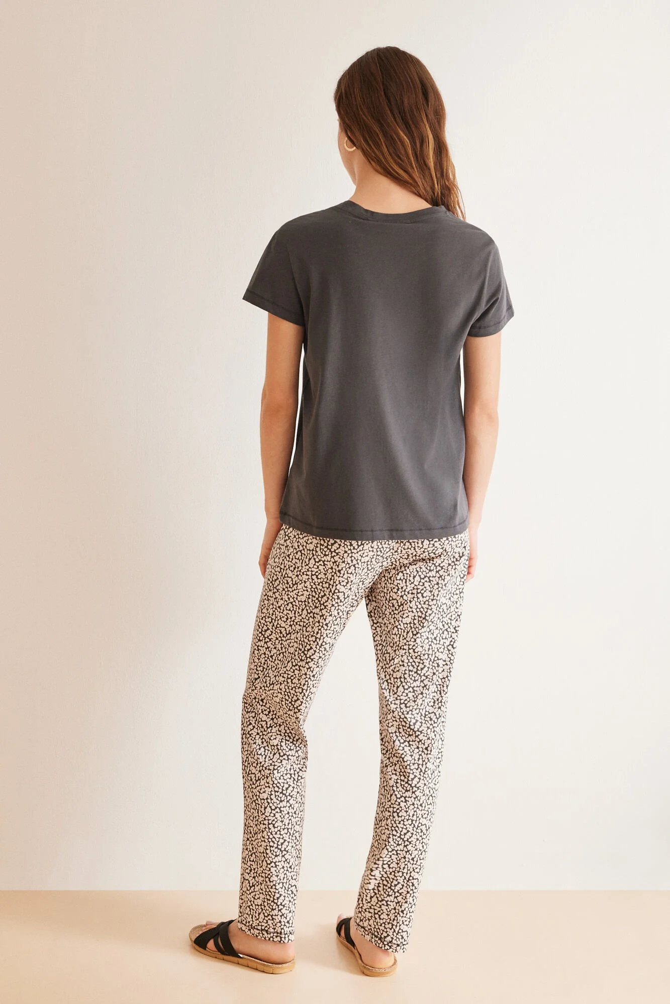 Long 100% cotton grey Stitch pyjamas - Image 2