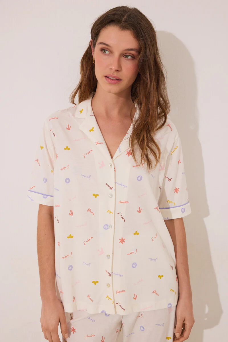 100% cotton classic pyjamas with “J´ADORE” print - Image 3