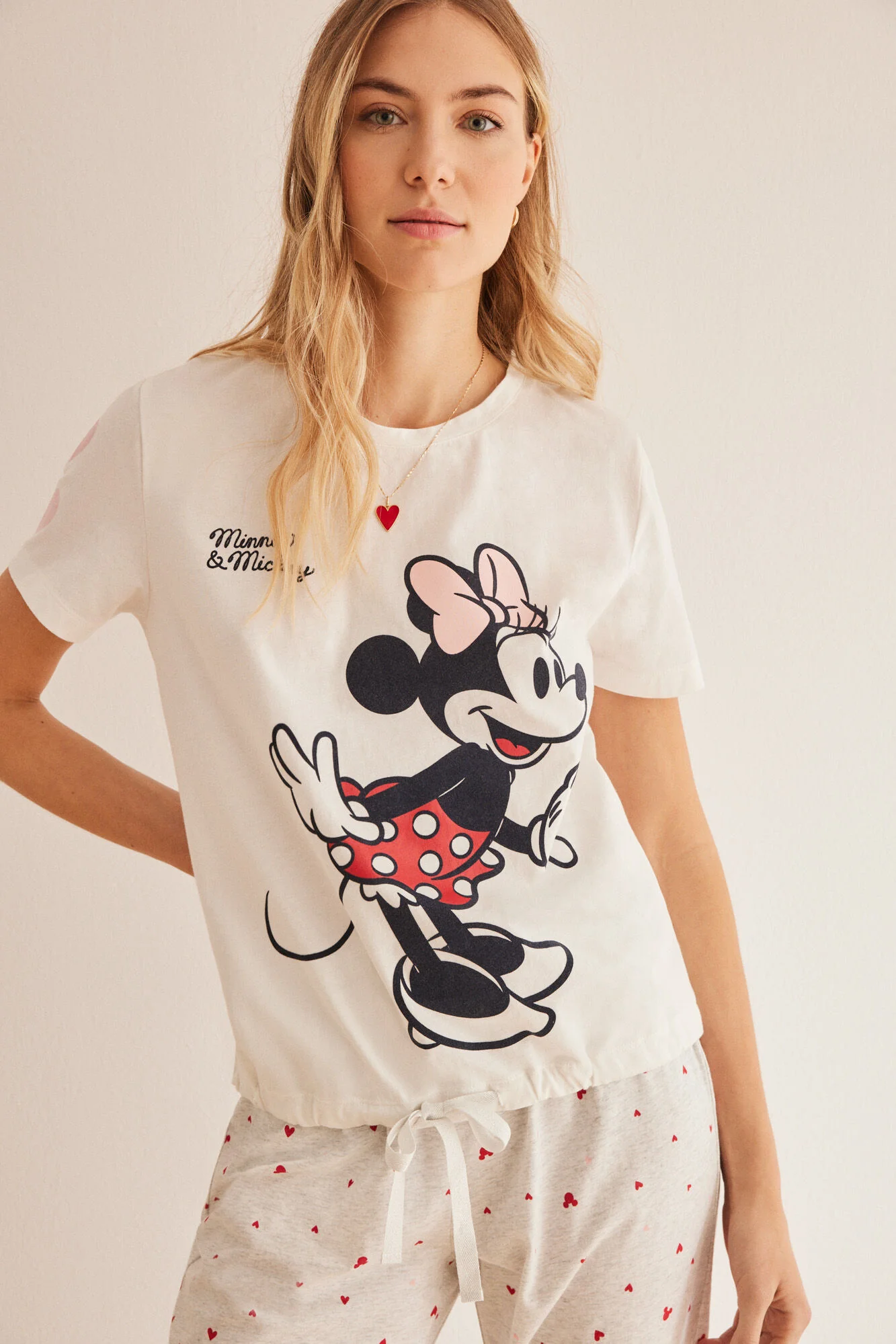 100% cotton Minnie hearts pyjamas - Image 6