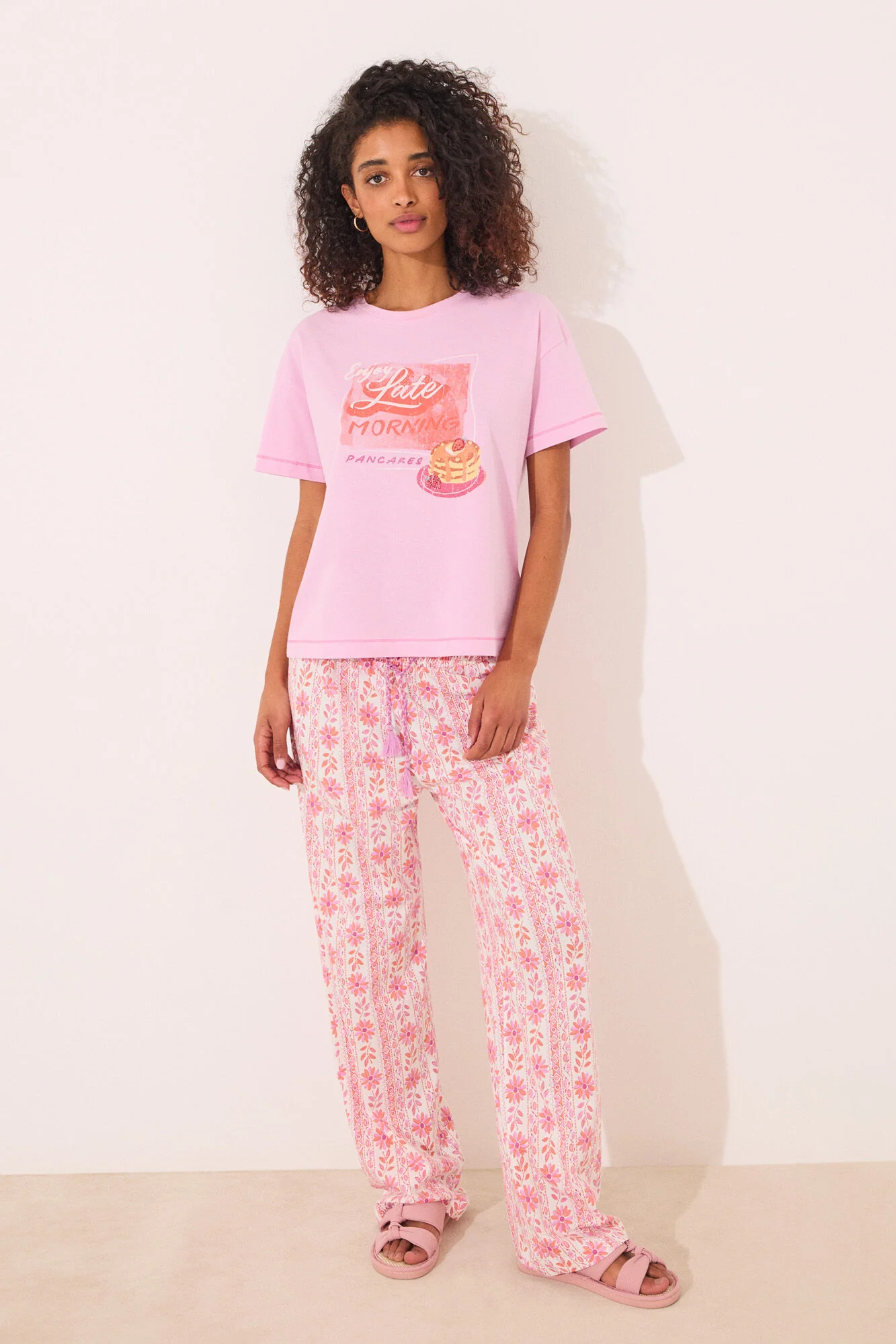 100% cotton pink short sleeve T-shirt