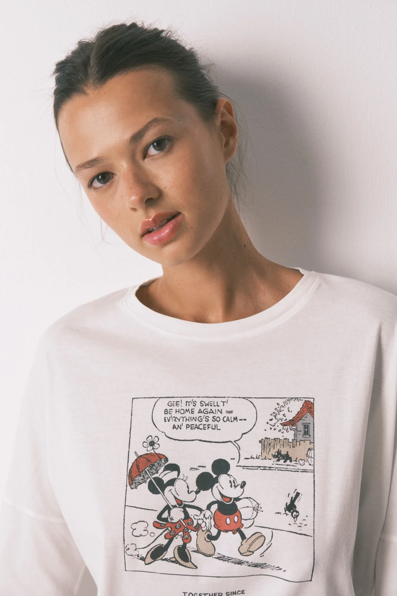 100% cotton white Mickey Mouse long pyjamas - Image 5
