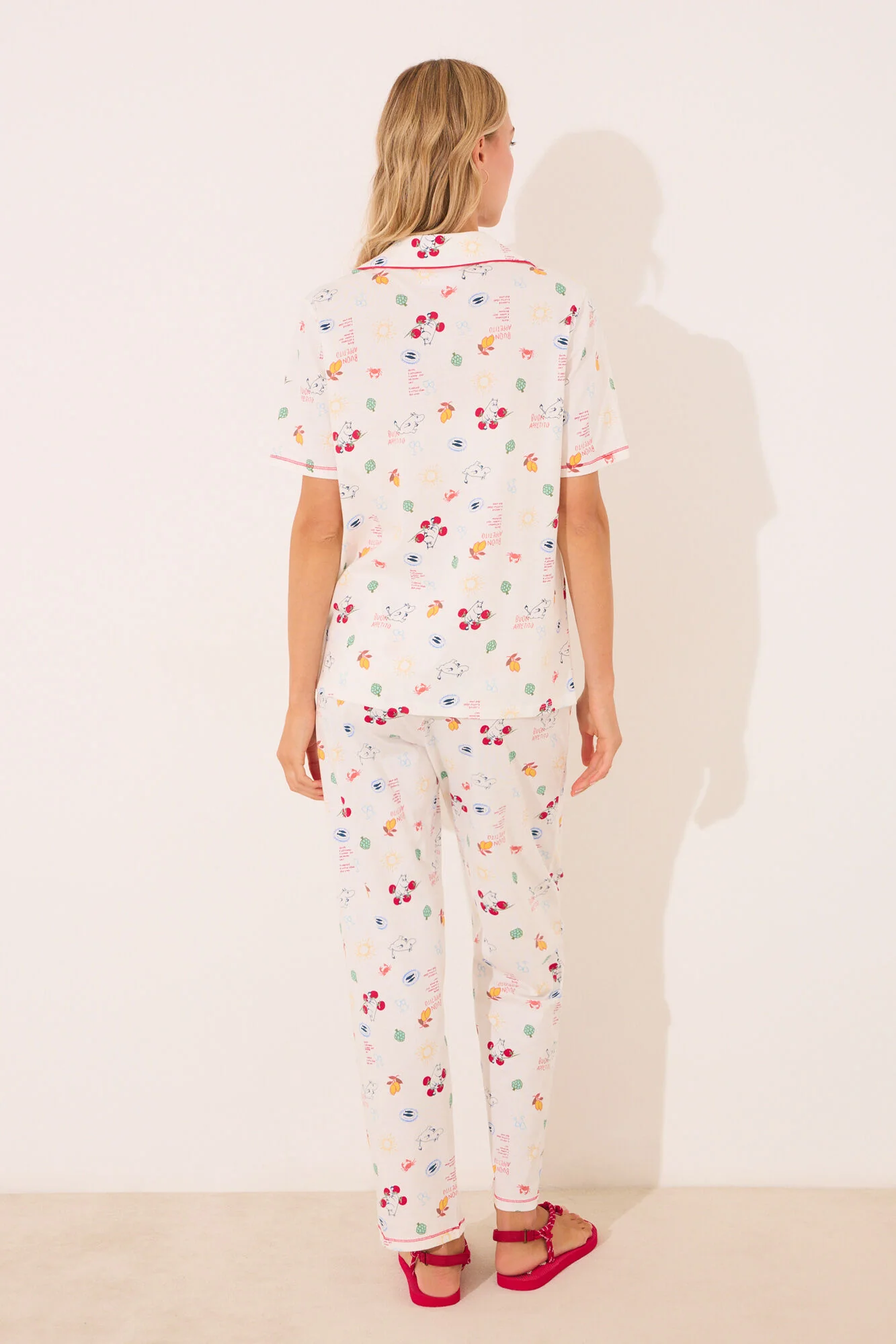 100% ivory cotton classic pyjamas - Image 5