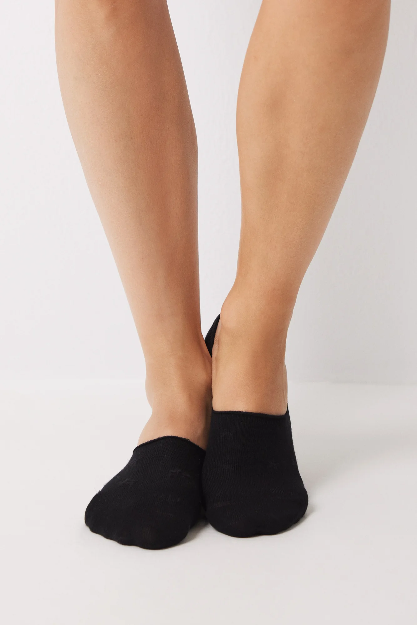 Black star invisible socks