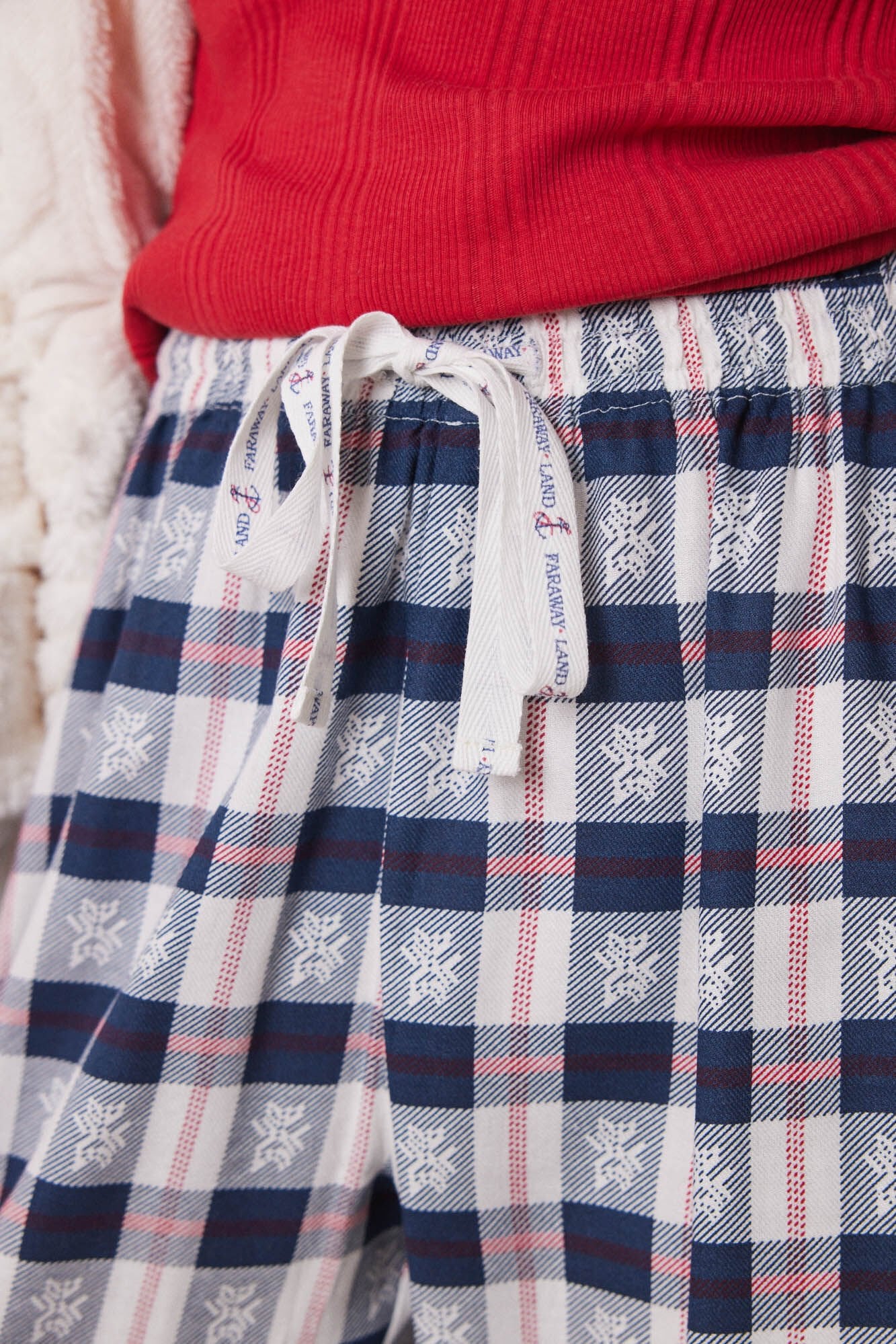 Blue Checked Pyjamas Pants - Image 5
