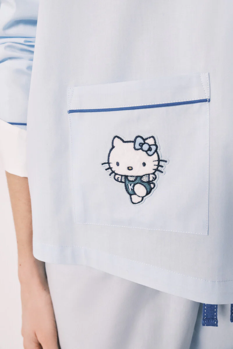 Blue cotton classic pyjamas HELLO KITTY - Image 3