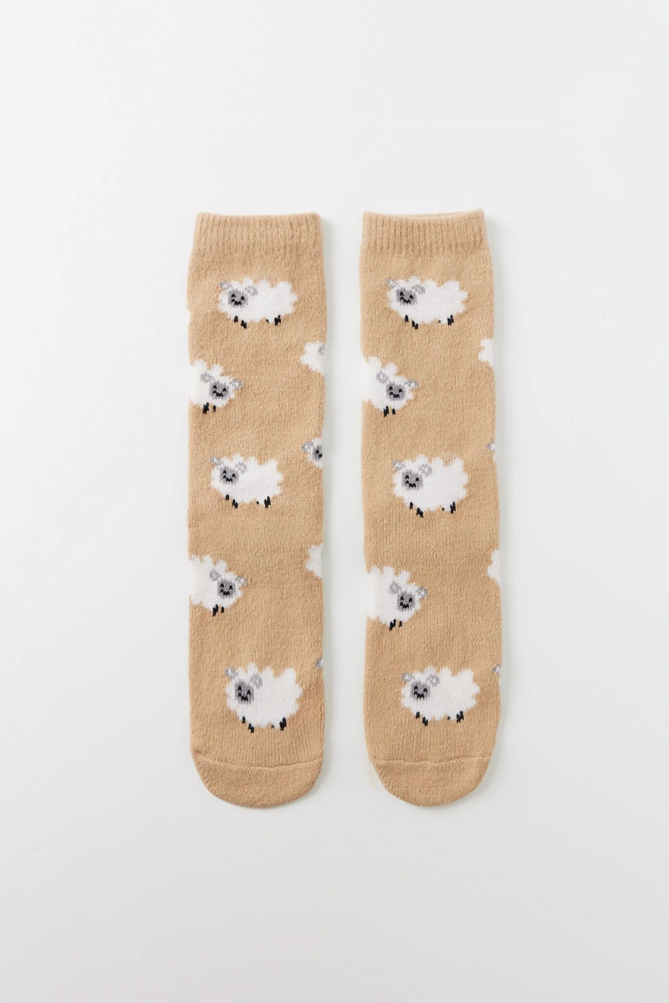 Brown thick long socks