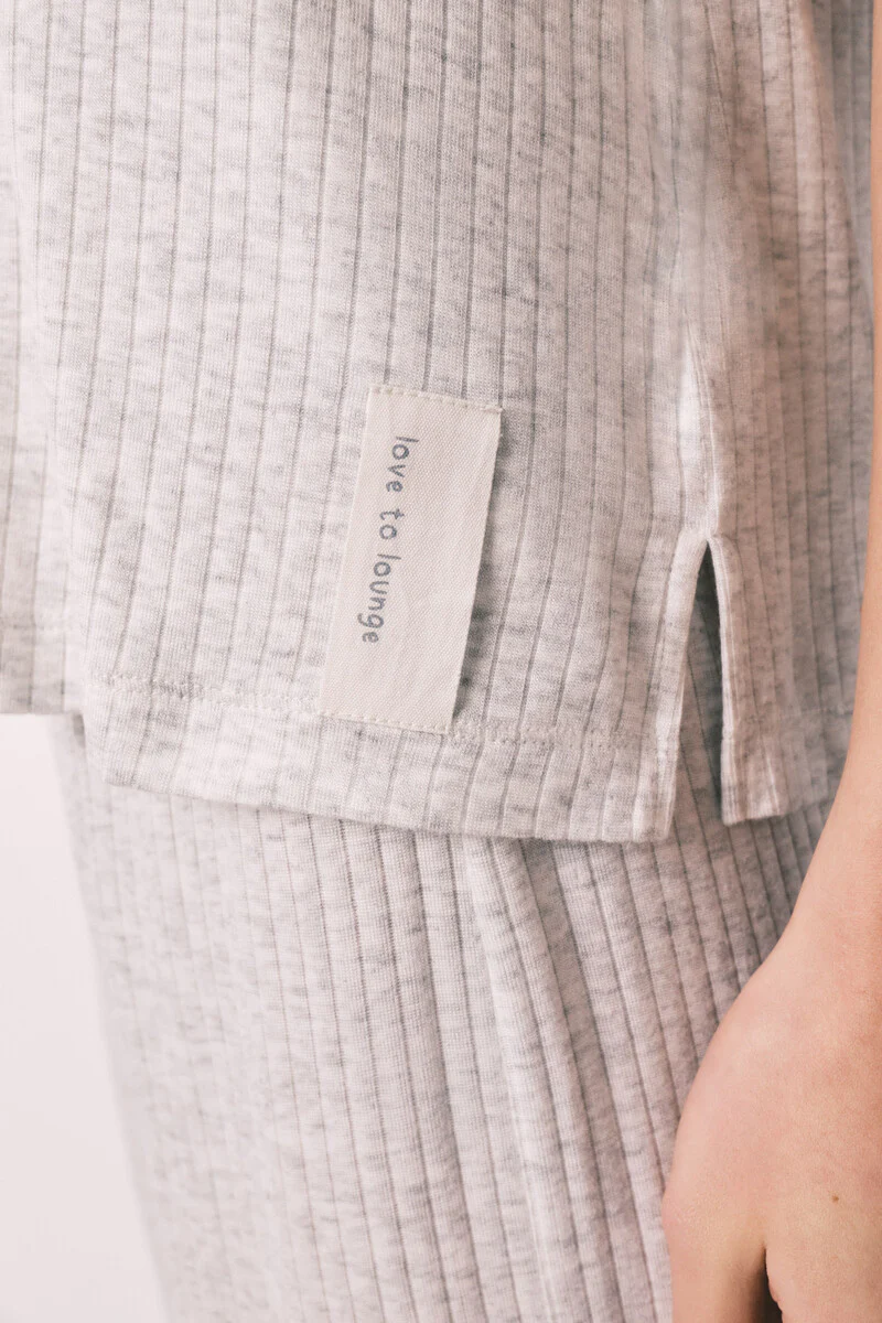 Capri pajamas in soft viscose grey - Image 4