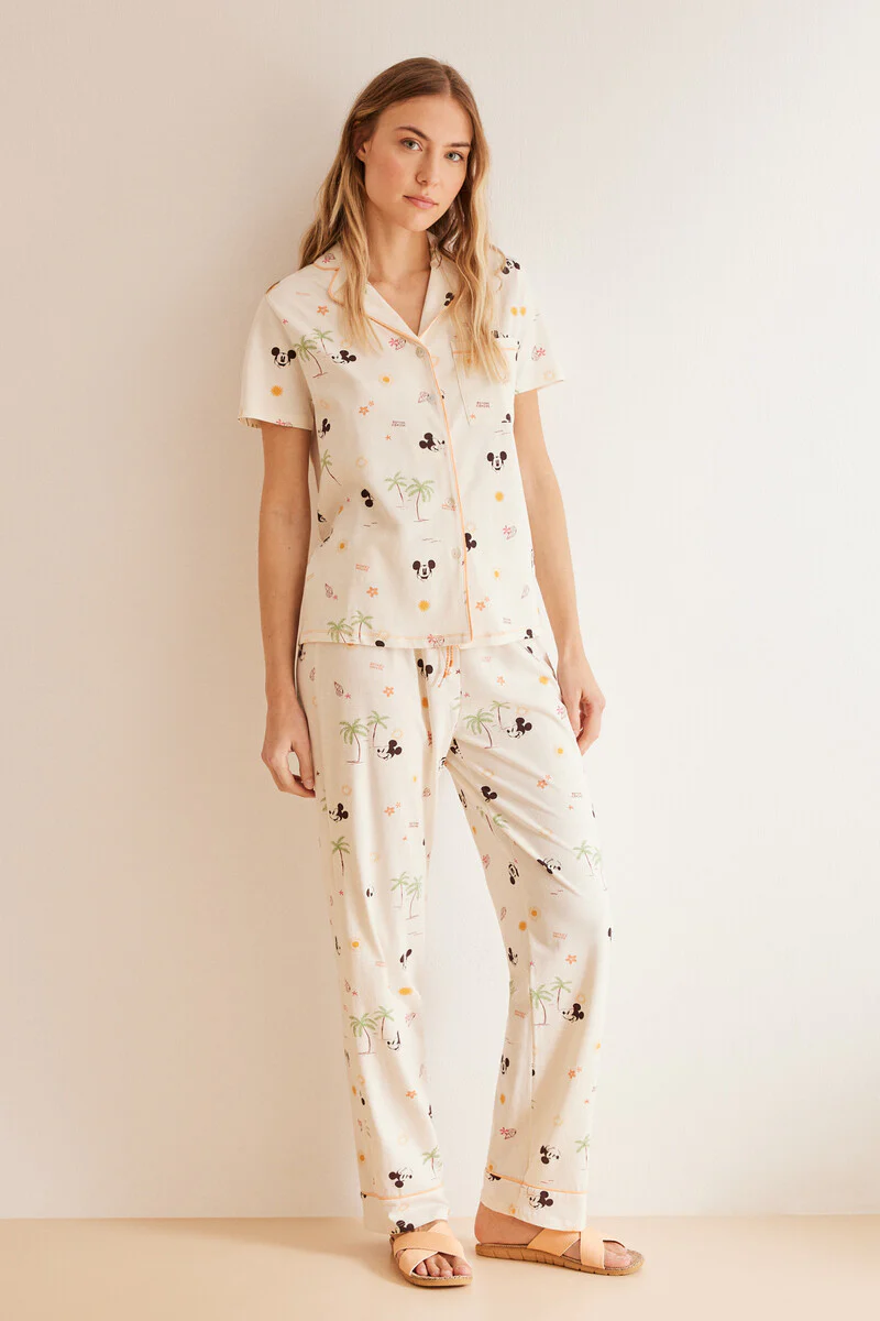 Classic 100% cotton allover Mickey pyjamas - Image 2