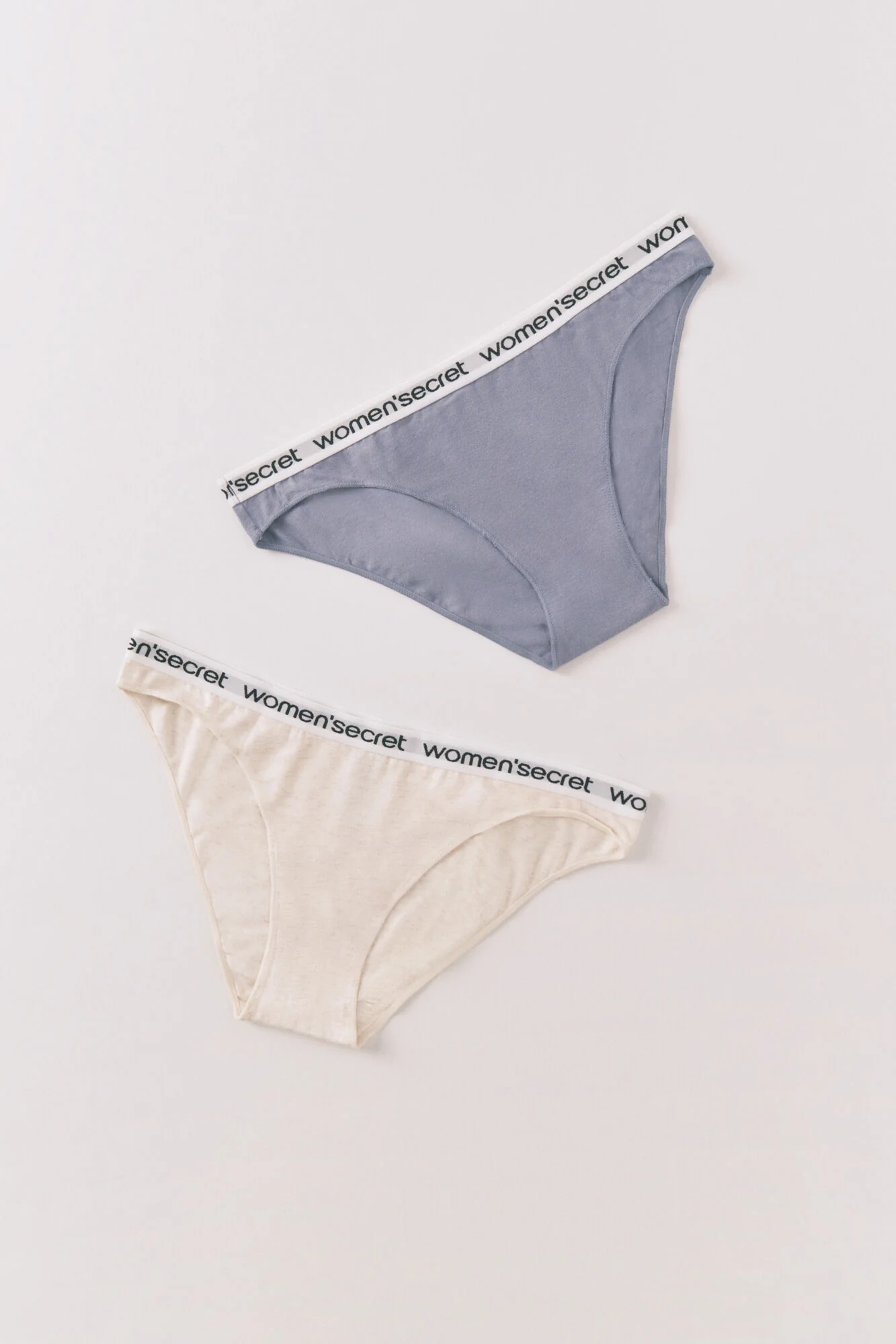 Classic cotton panties pack with ivory logo