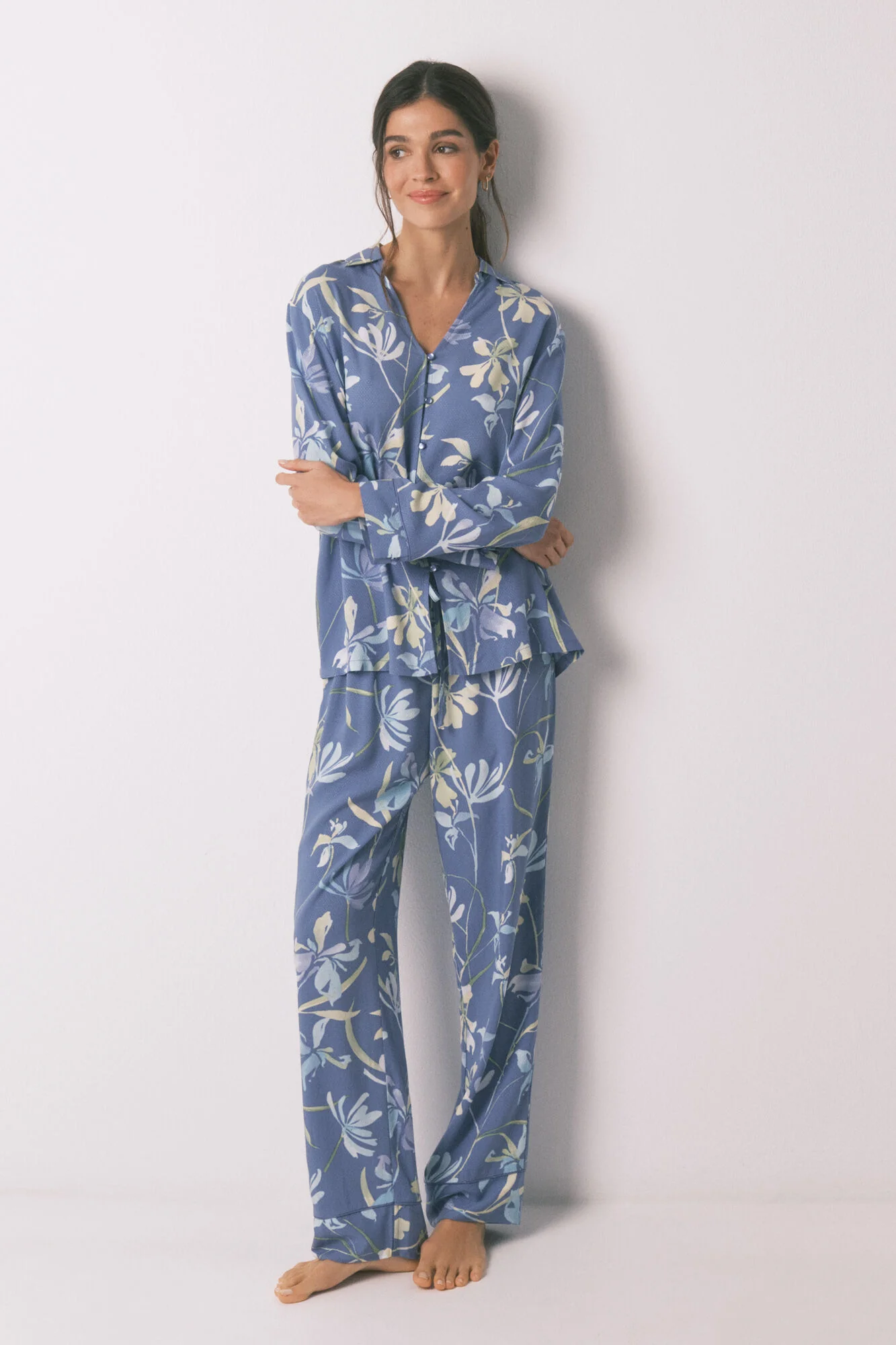 Classic pyjamas flower print - Image 2