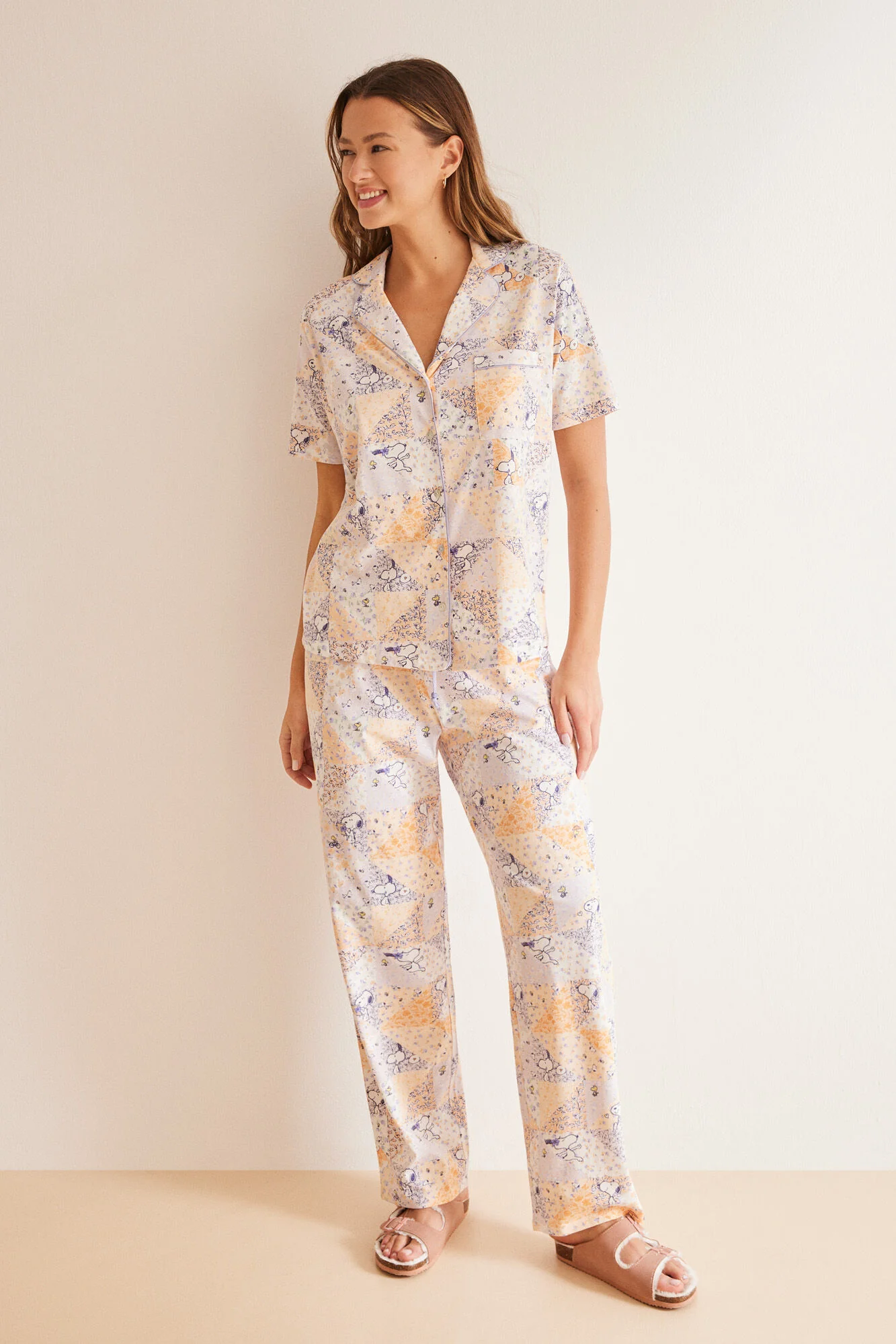 Classic Snoopy Pyjamas In 100% Cotton