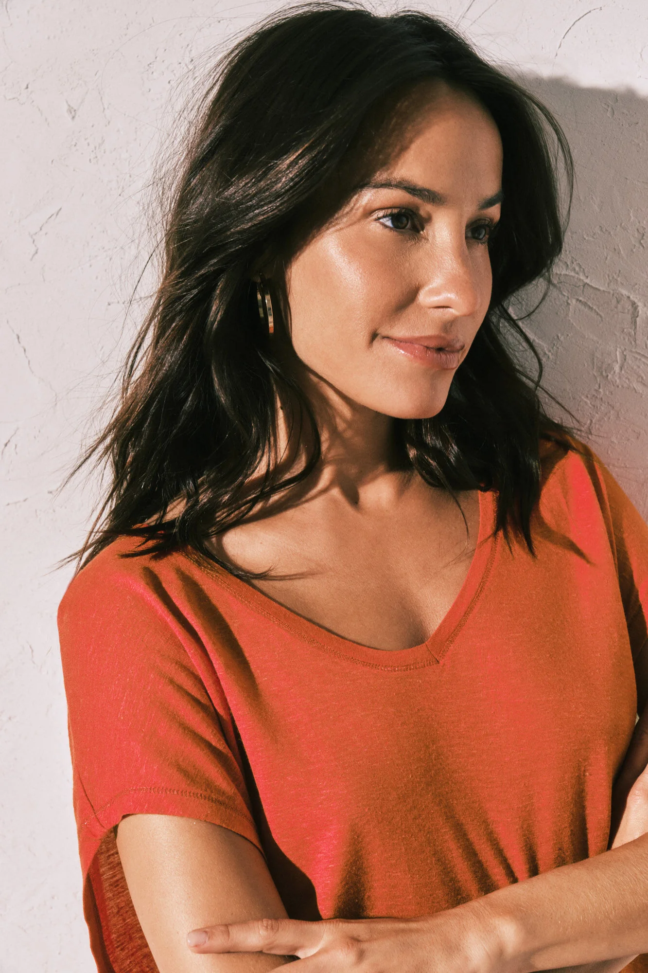 Coral short sleeve T-shirt