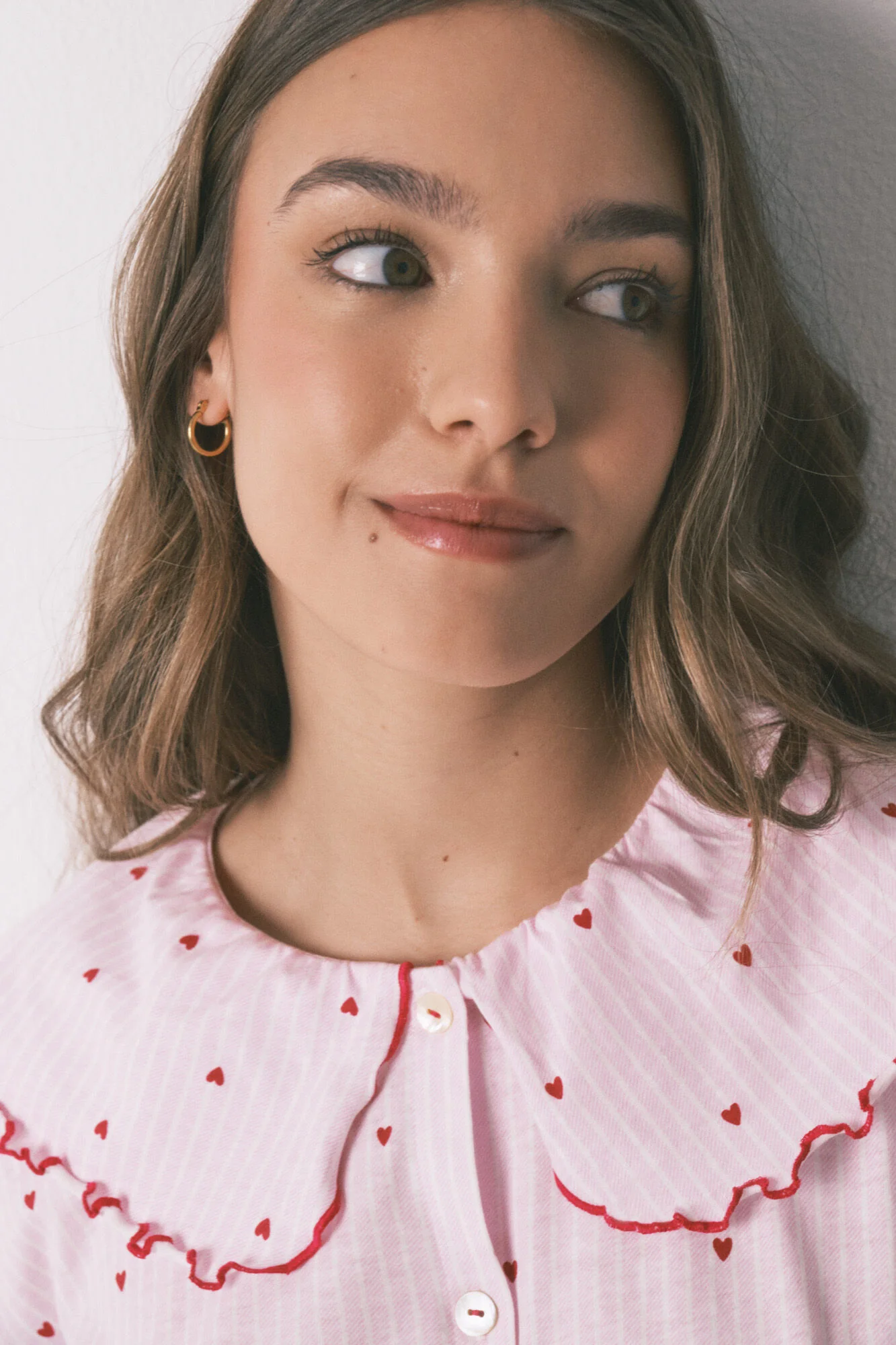 Cotton Peter Pan collar nightgown - Image 4