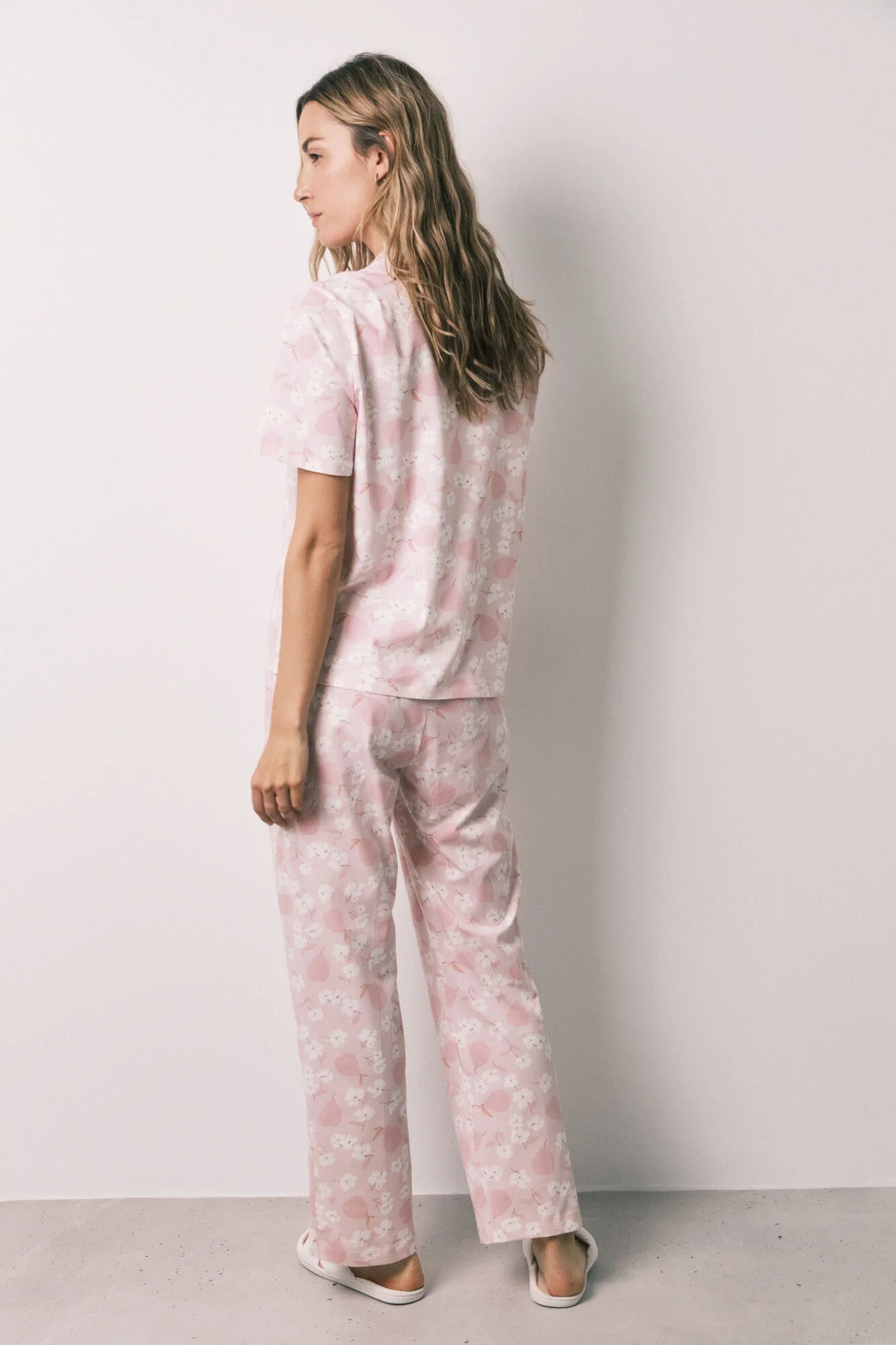 Floral and pear print classic pyjamas - Image 5