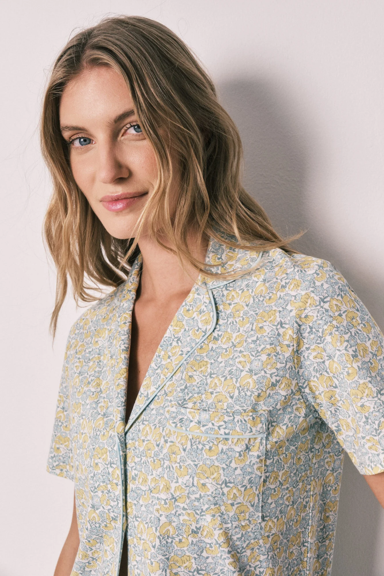 Floral cotton classic long pyjamas - Image 5