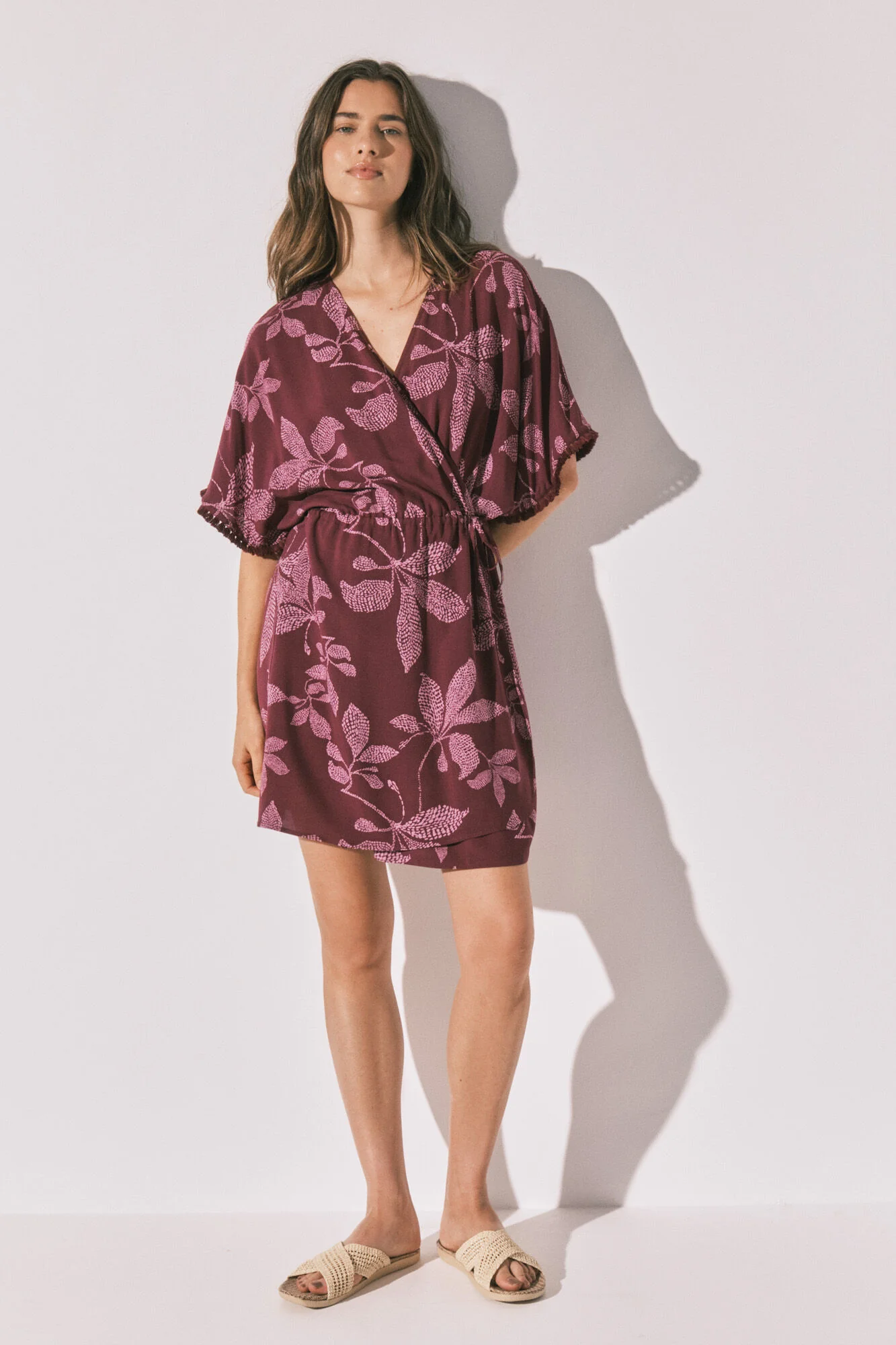 Floral print short camisole
