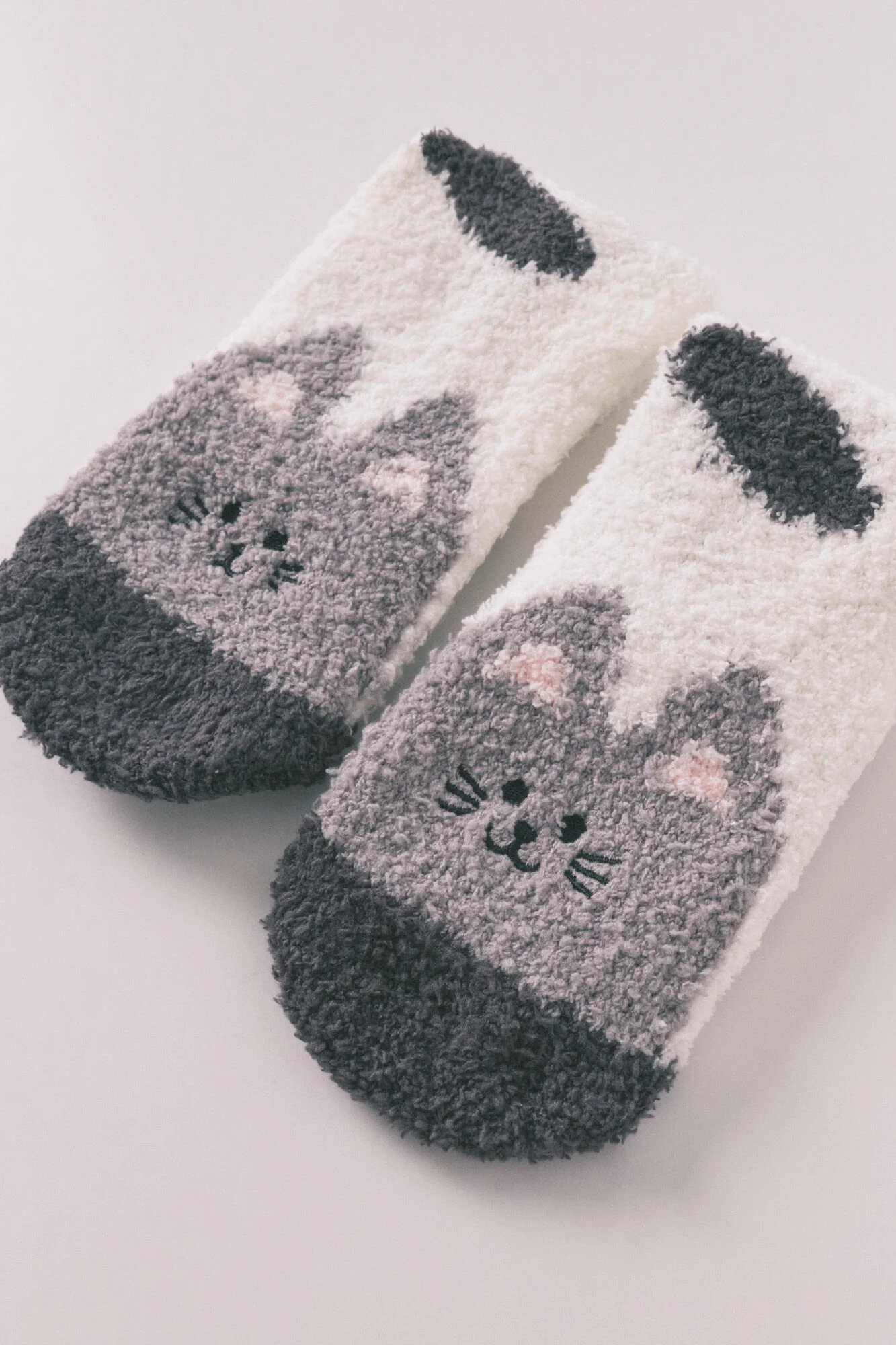Gray cat long socks - Image 2