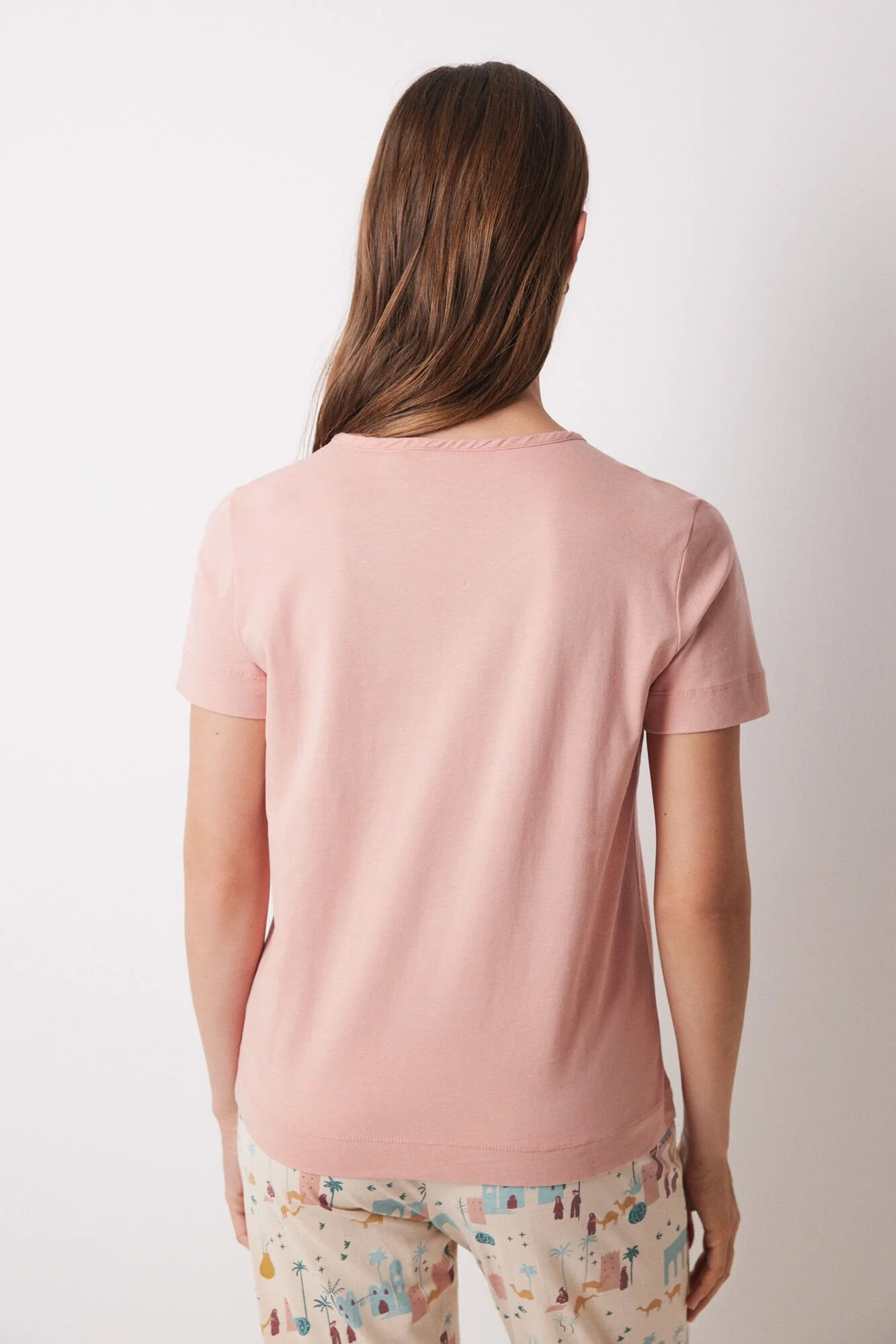 Green 100% cotton short-sleeved T-shirt - Image 2