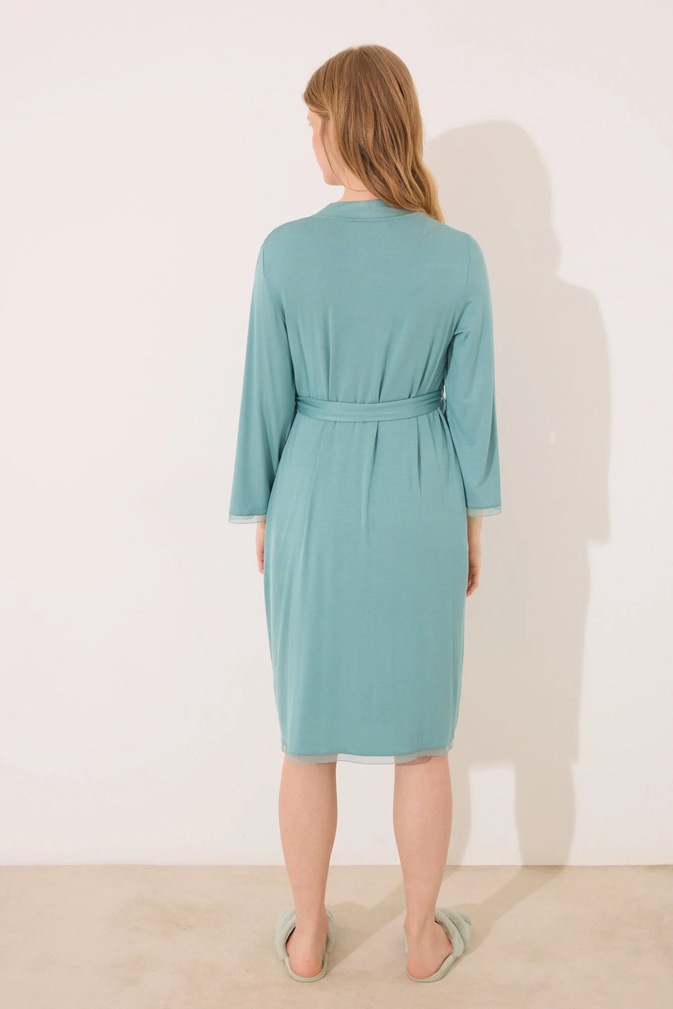 Green "Maternity" robe - Image 4