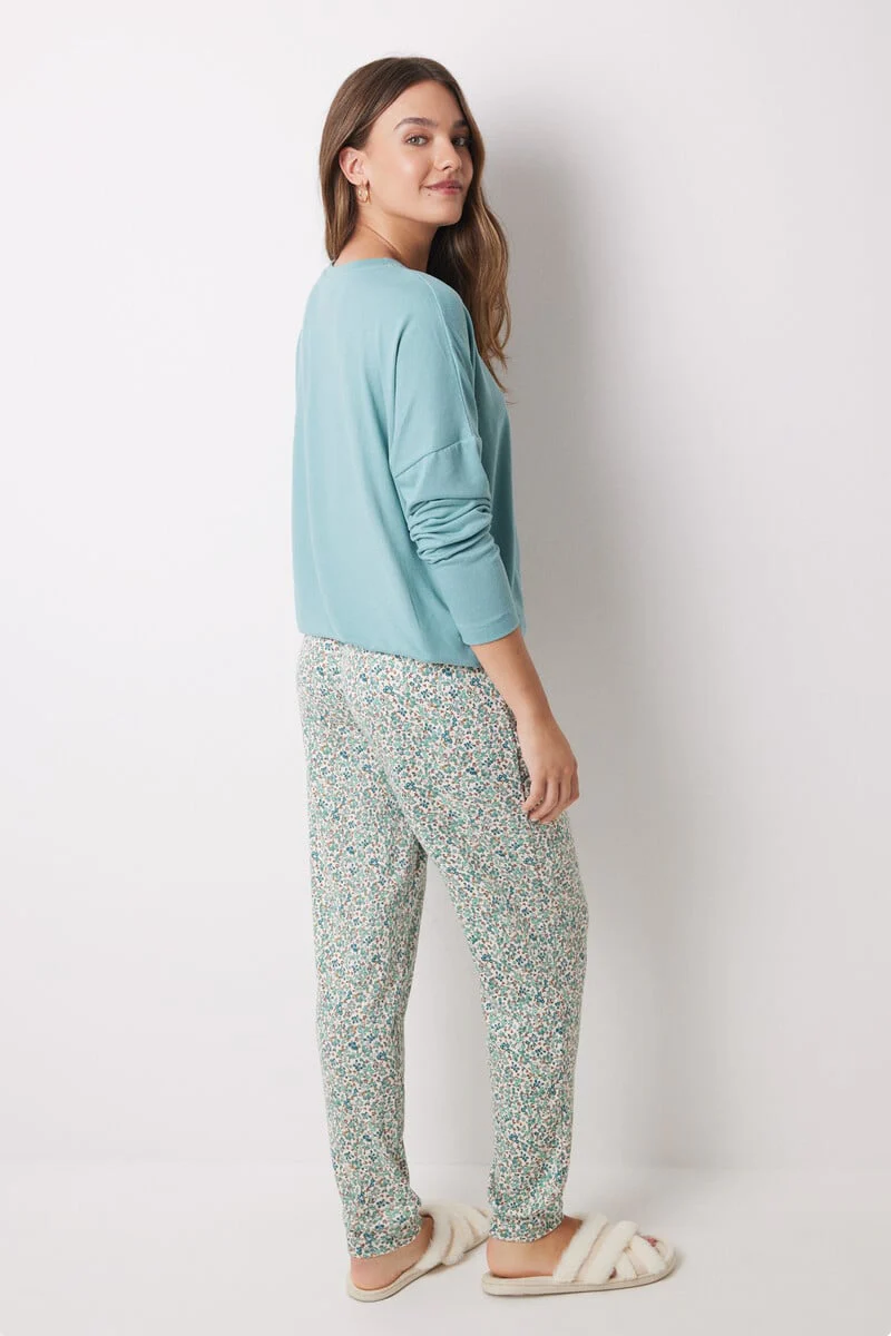 Snoopy green soft touch long pajamas - Image 5