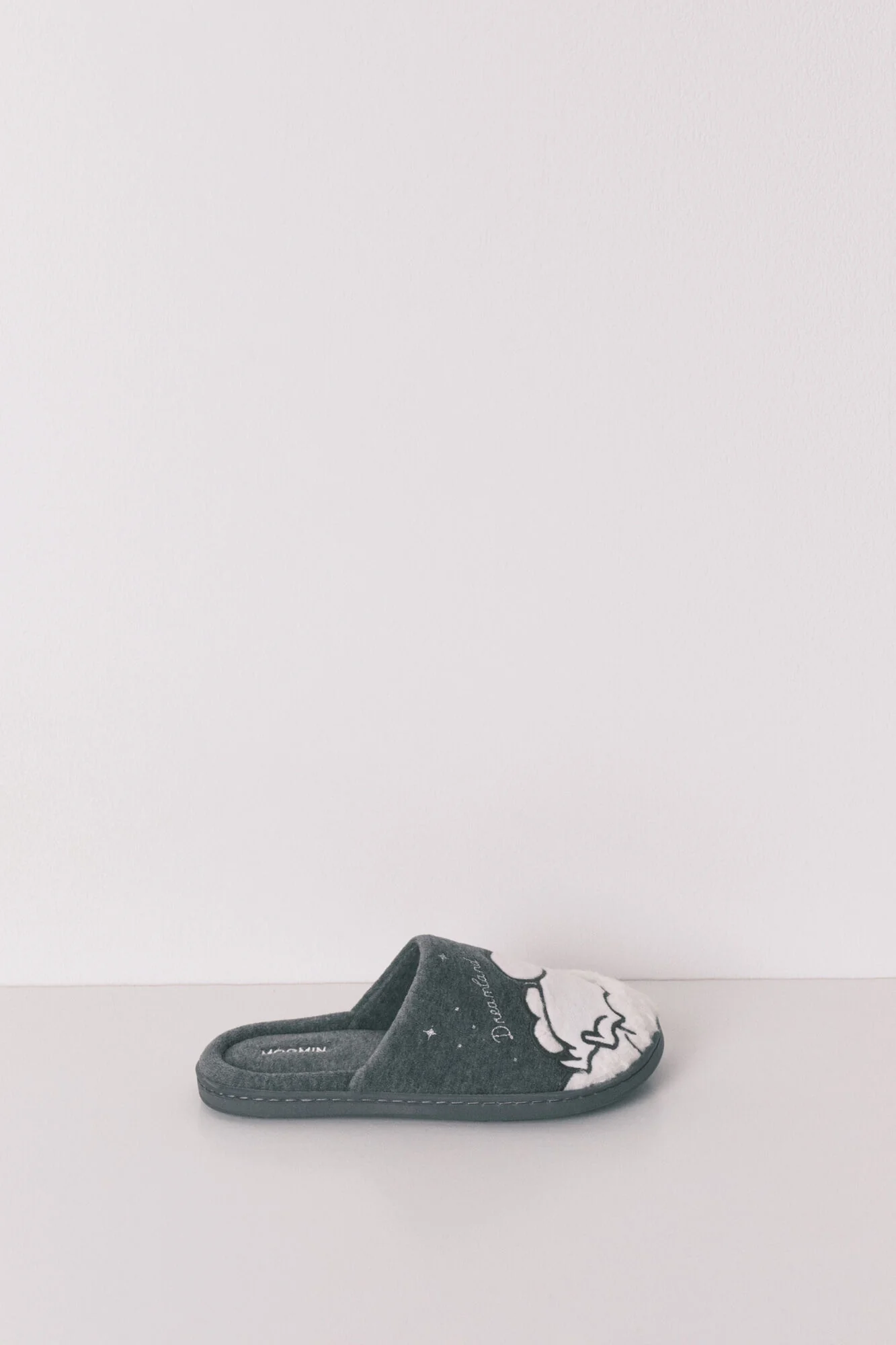 Grey faux shearling slippers MOOMIN - Image 2