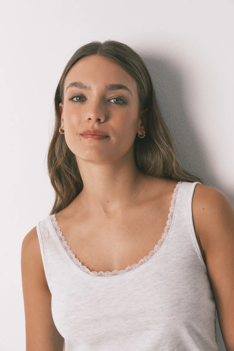 Grey vest top - Image 3