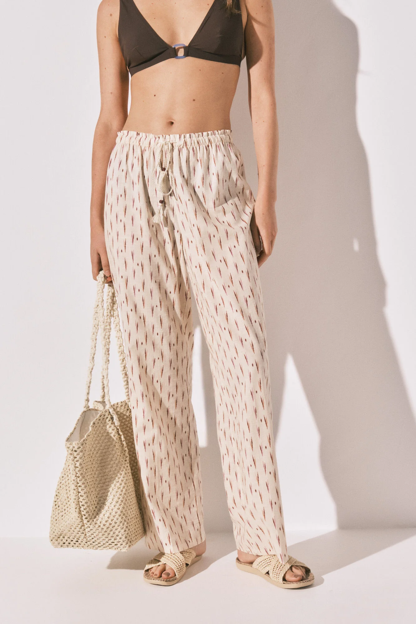 Ikat print long trousers - Image 2