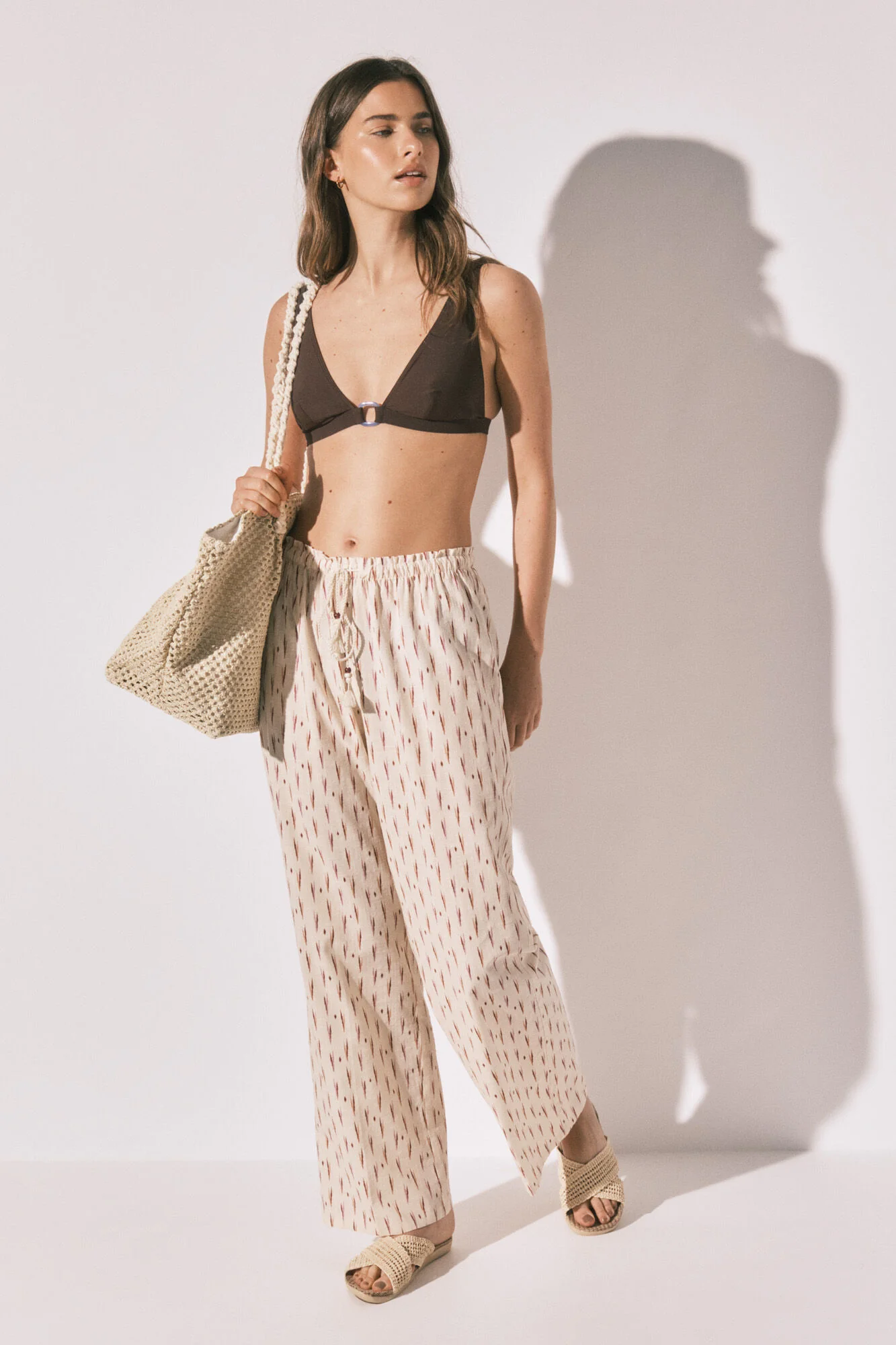 Ikat print long trousers - Image 3