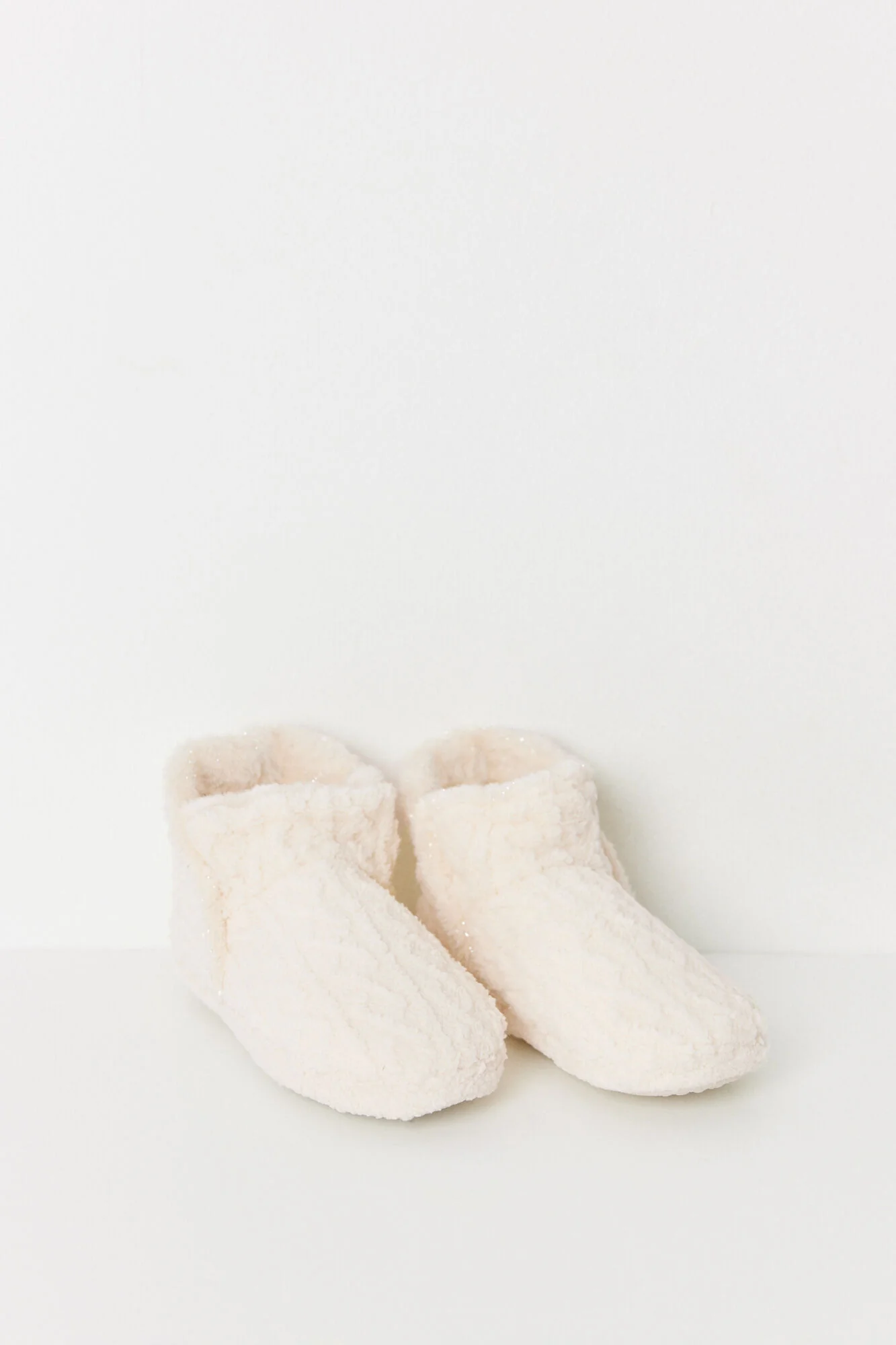 Ivory boot house slippers