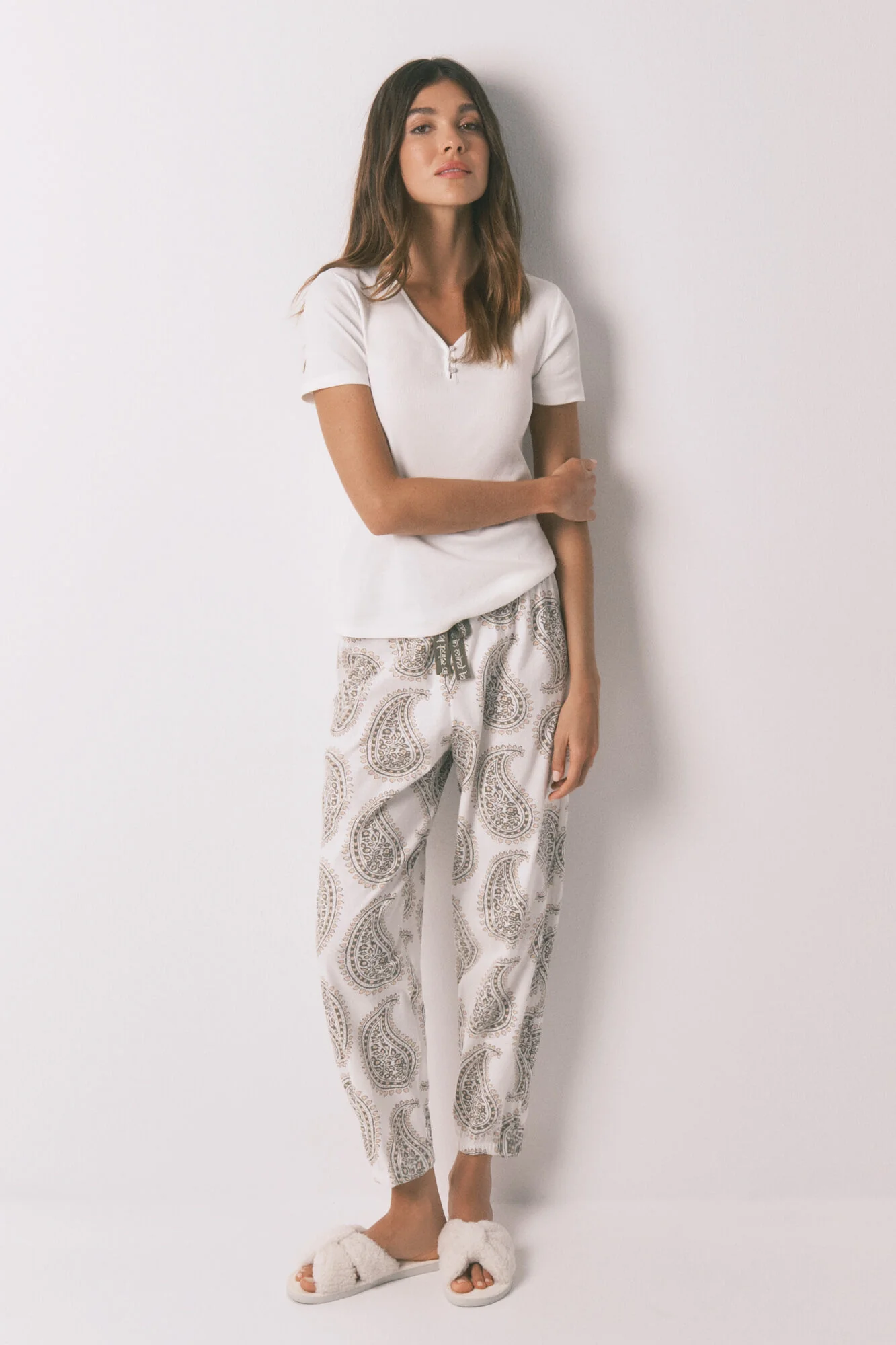 Ivory cotton baker's T-shirt - Image 5