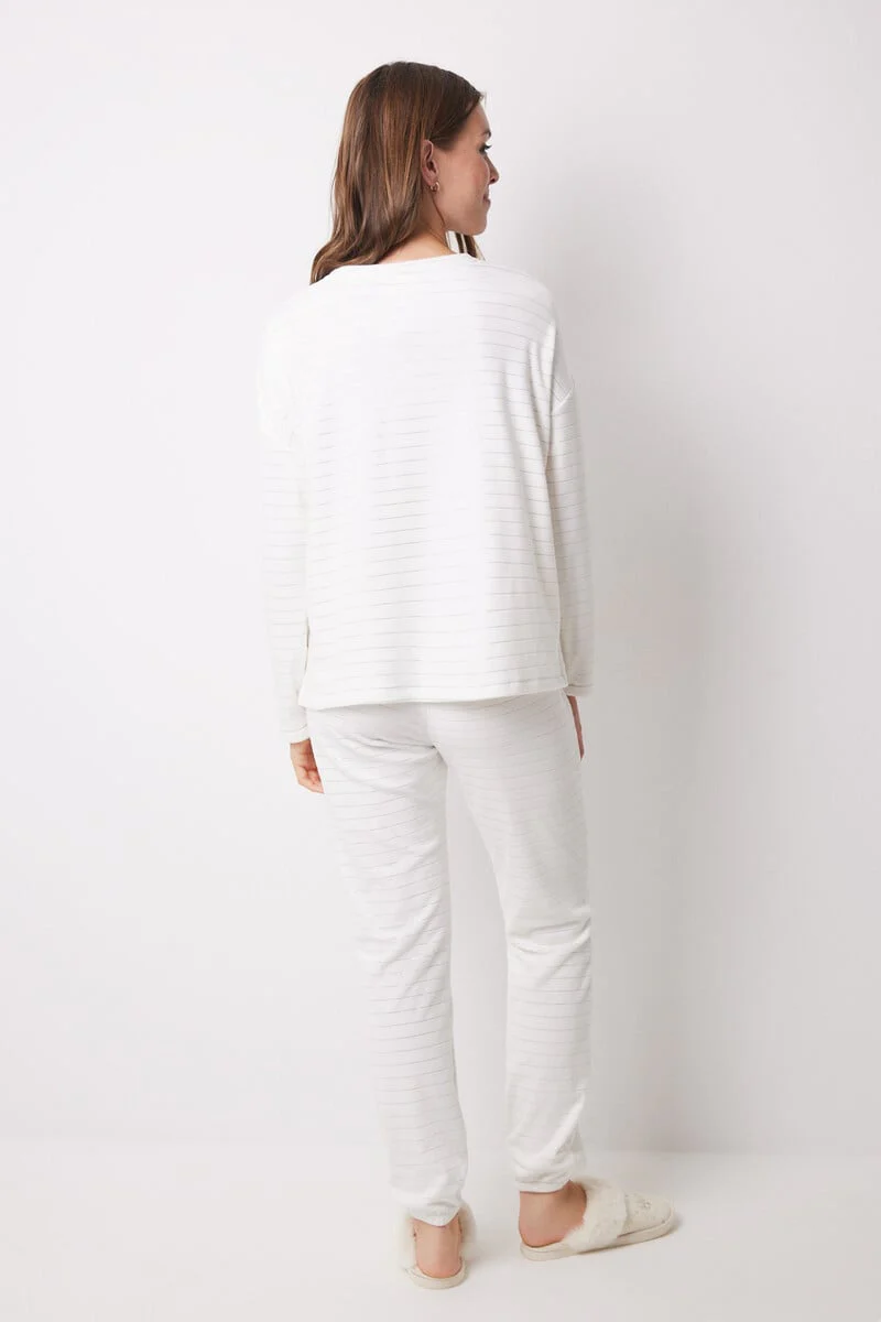 Hogwarts ivory velvet long pajamas - Image 2