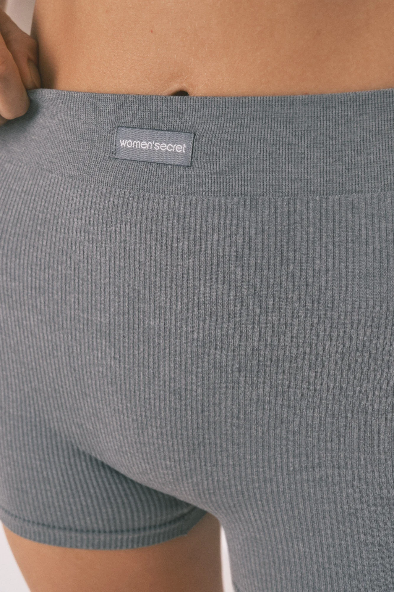 Light grey ribbed trouser - Image 3