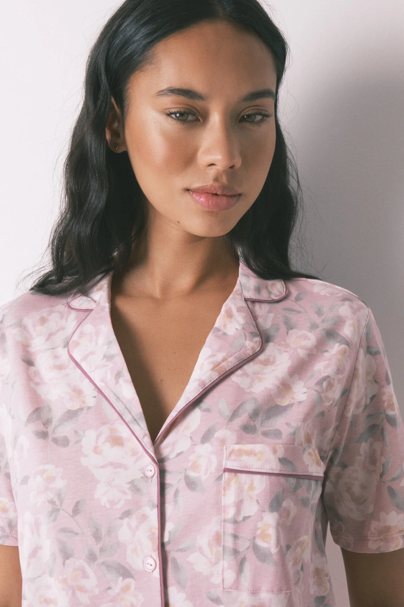 Long 100% cotton floral classic pyjamas - Image 4