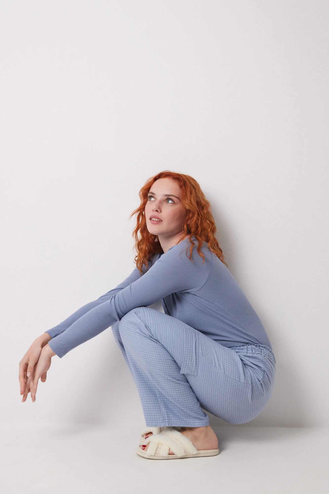 Long cargo trouser with checkered print - Image 6