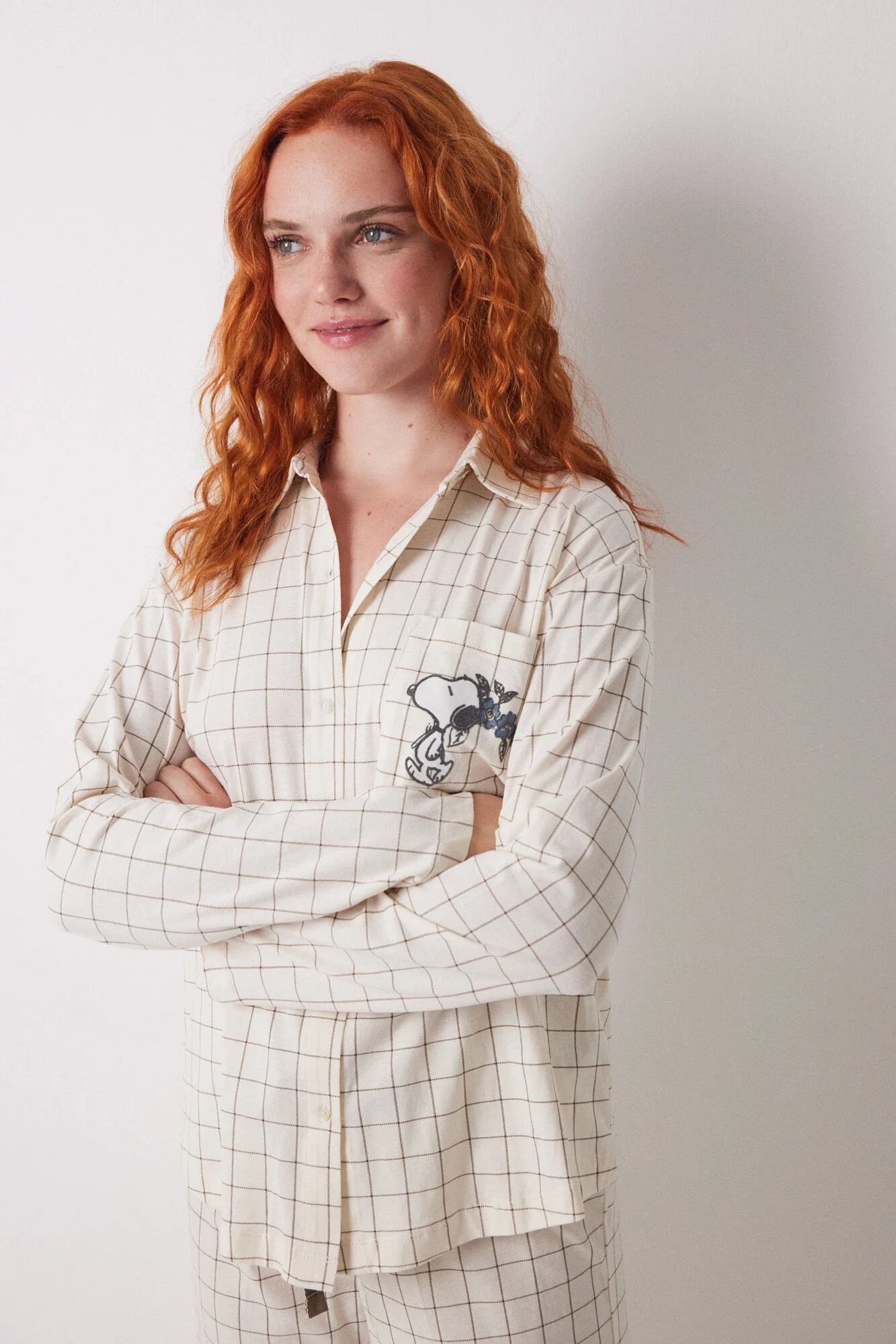 Long classic pyjamas 100% cotton checkered - Image 3