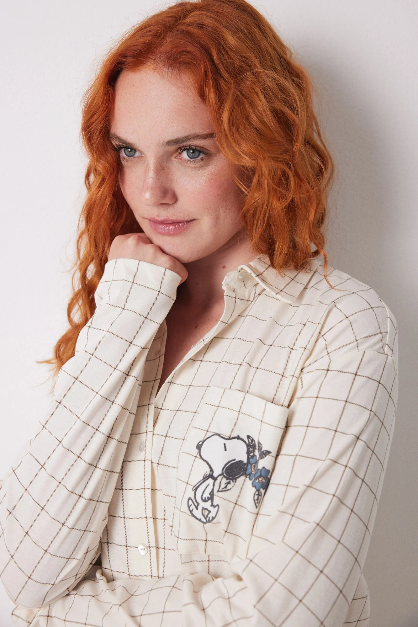 Long classic pyjamas 100% cotton checkered - Image 4