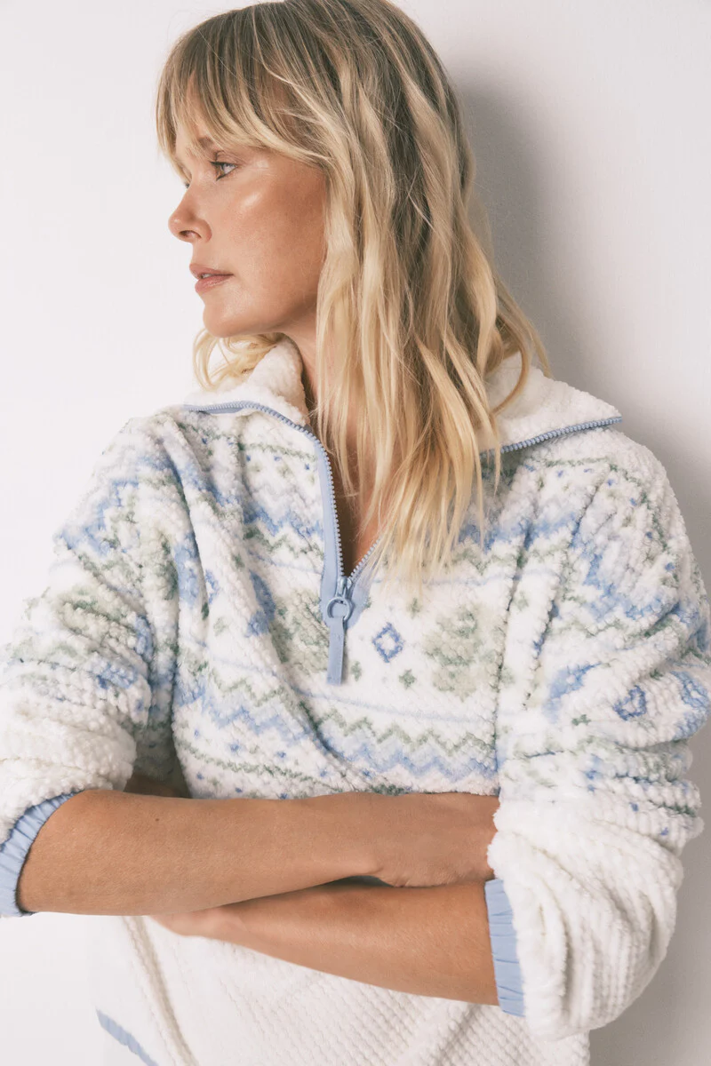 Long fleece jacquard pyjamas - Image 6
