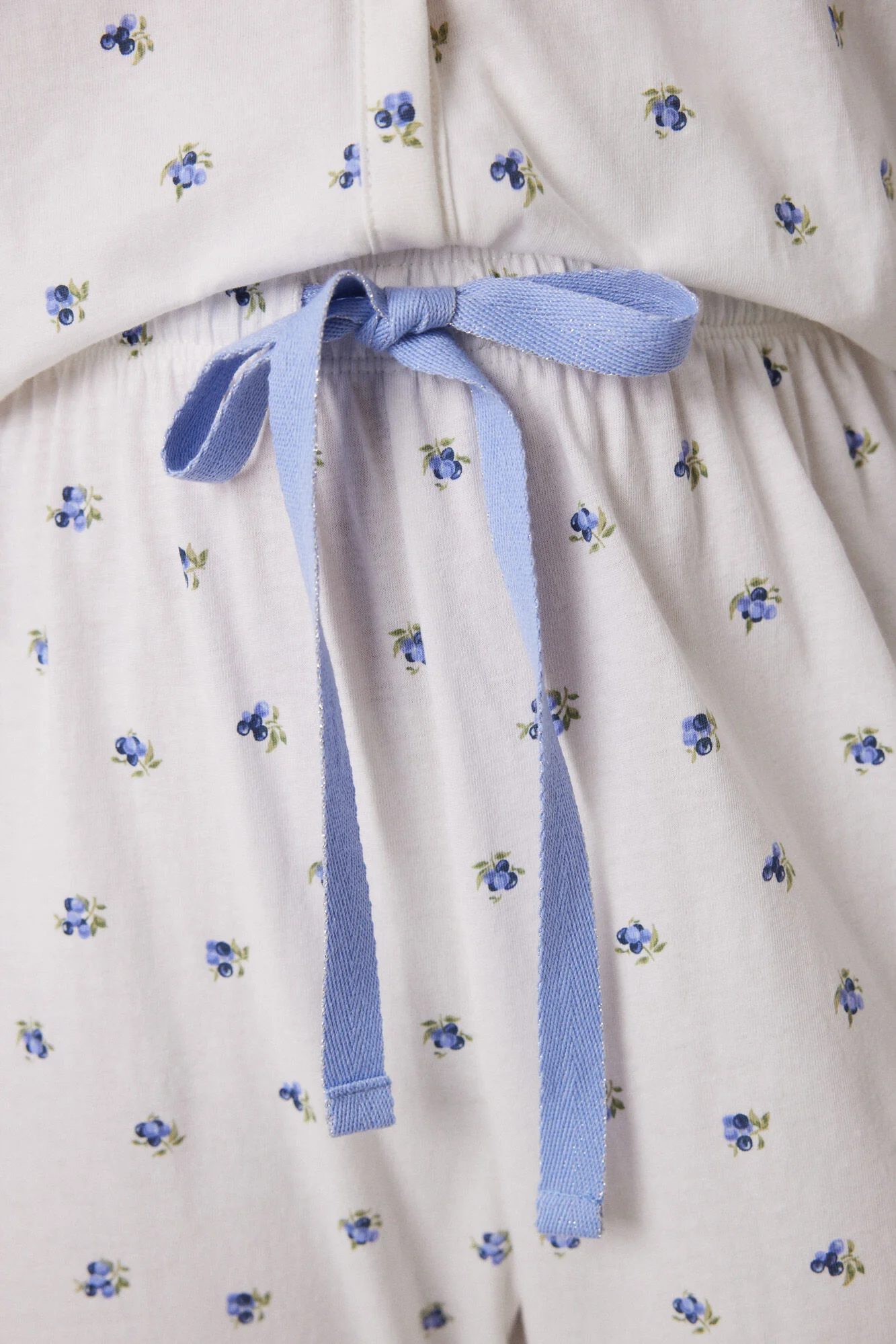 Long pajamas 100% cotton white flowers - Image 4