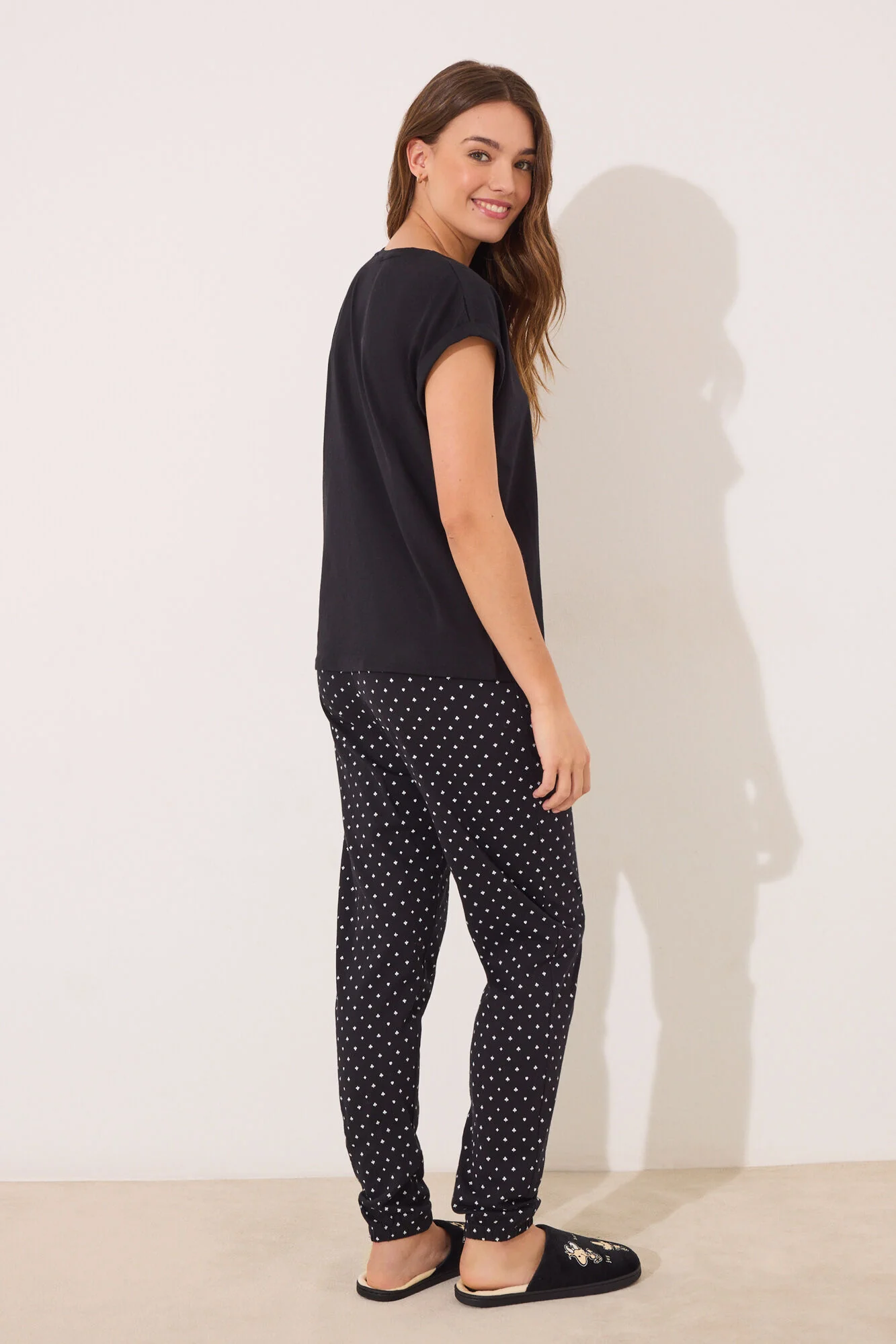 Long pyjamas Snoopy black - Image 3