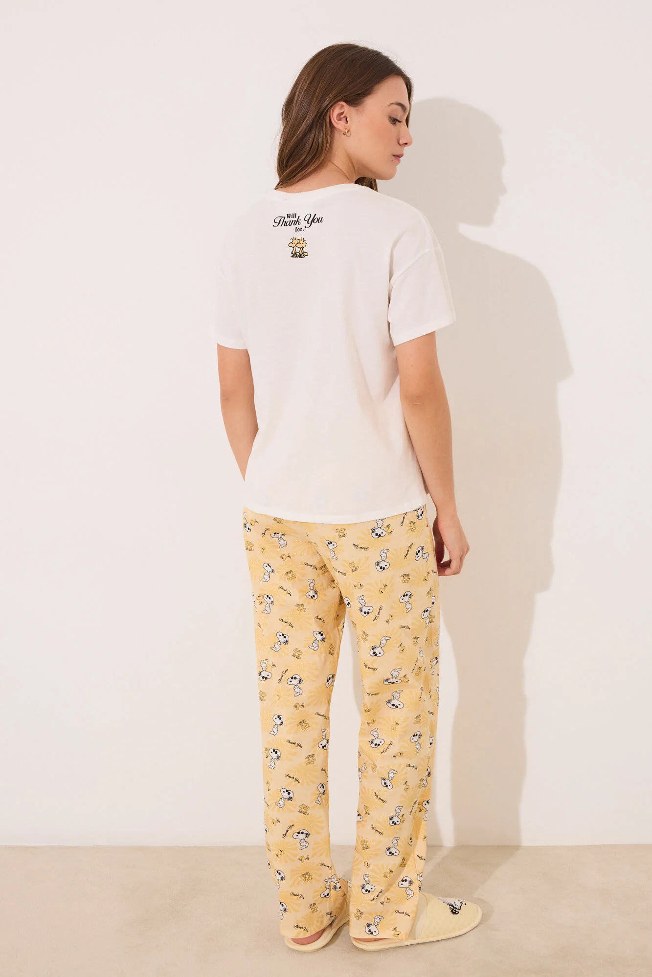 Long pyjamas Snoopy short sleeve - Image 2