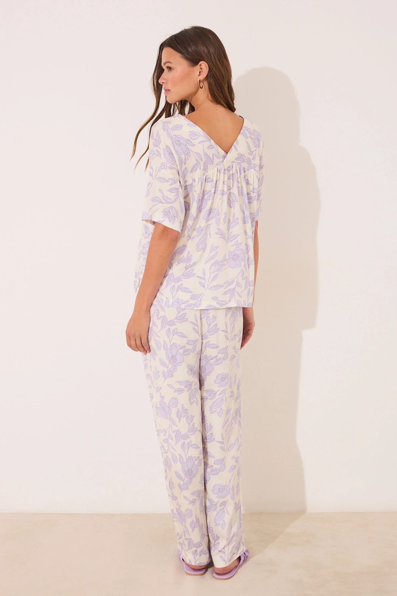 Long viscose print long pyjamas - Image 4