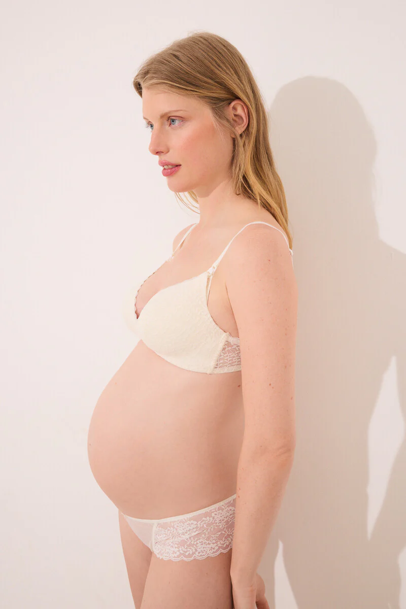 LOVELY ' maternity' white lace bra - Image 4