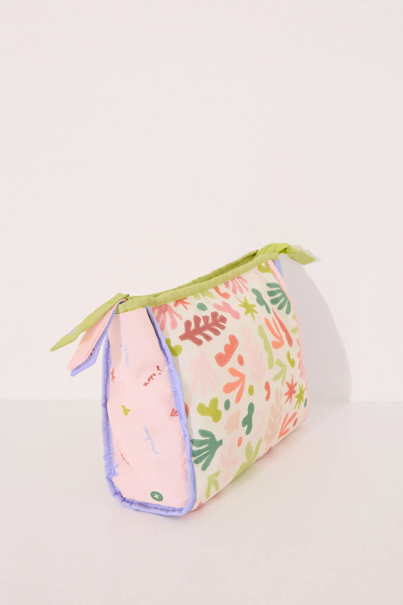Medium multicoloured leaves vanity case - Image 2
