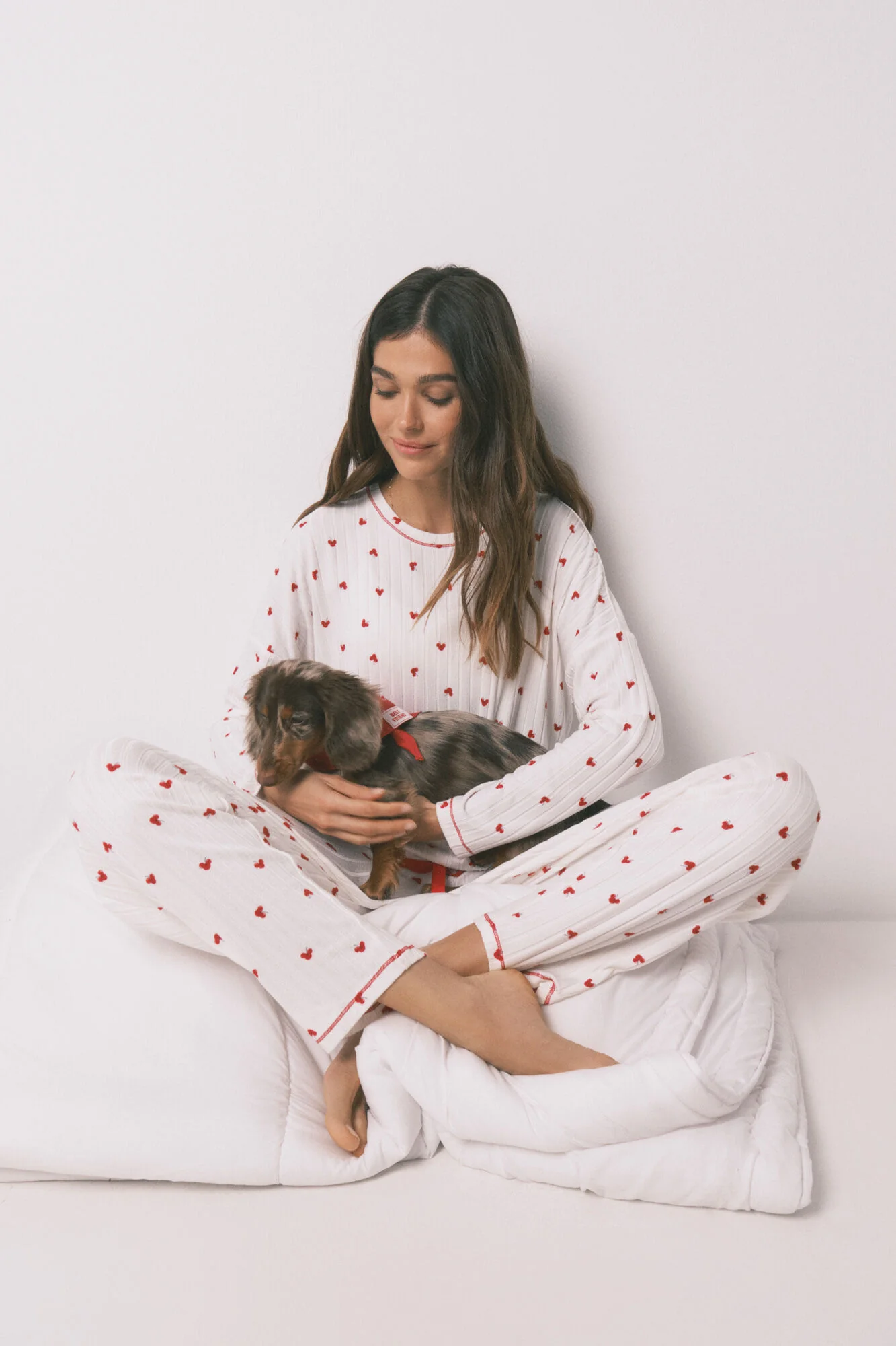 Mickey Cherry print long pyjamas - Image 6