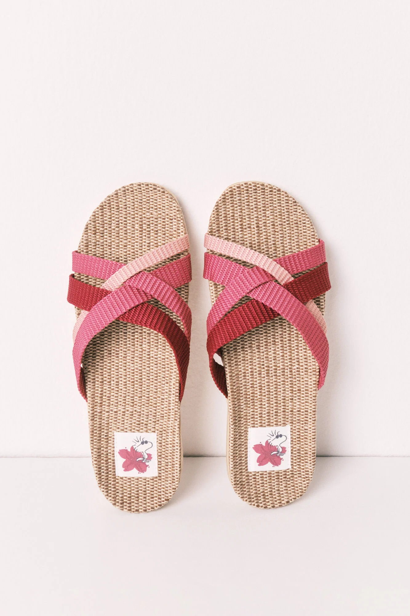 Multicoloured multi-strap sandals