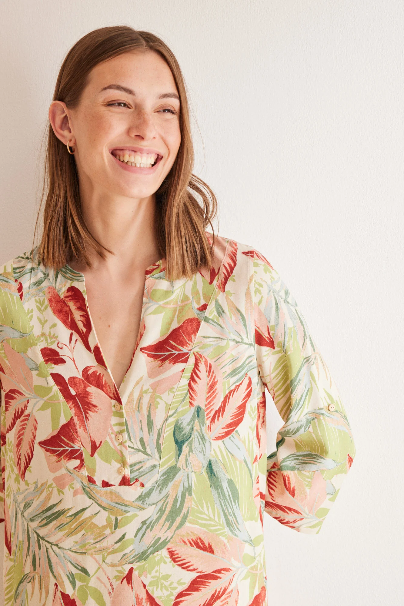 Tropical print beach camisole - Image 2