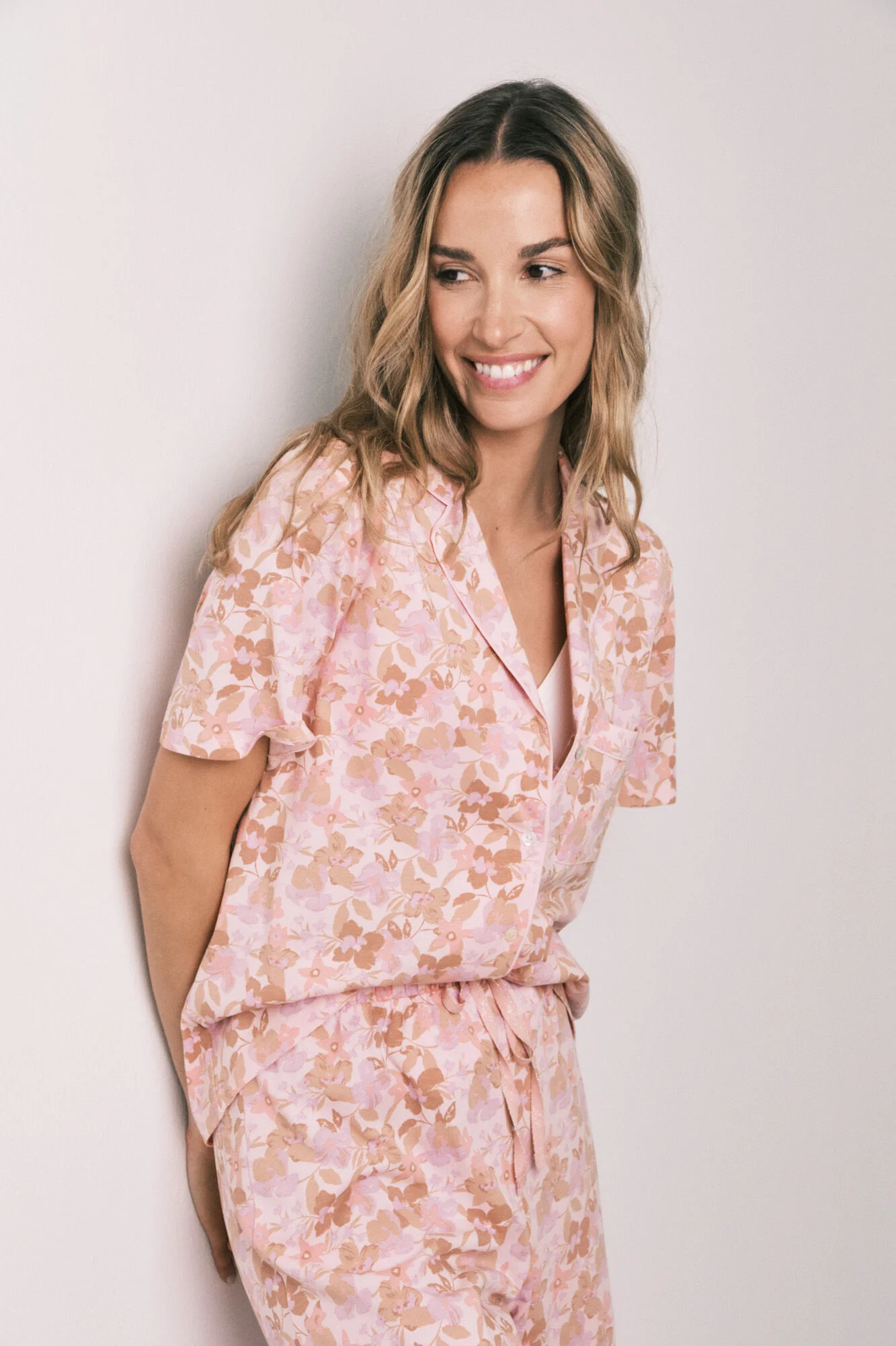 Orange cotton classic pyjamas - Image 2