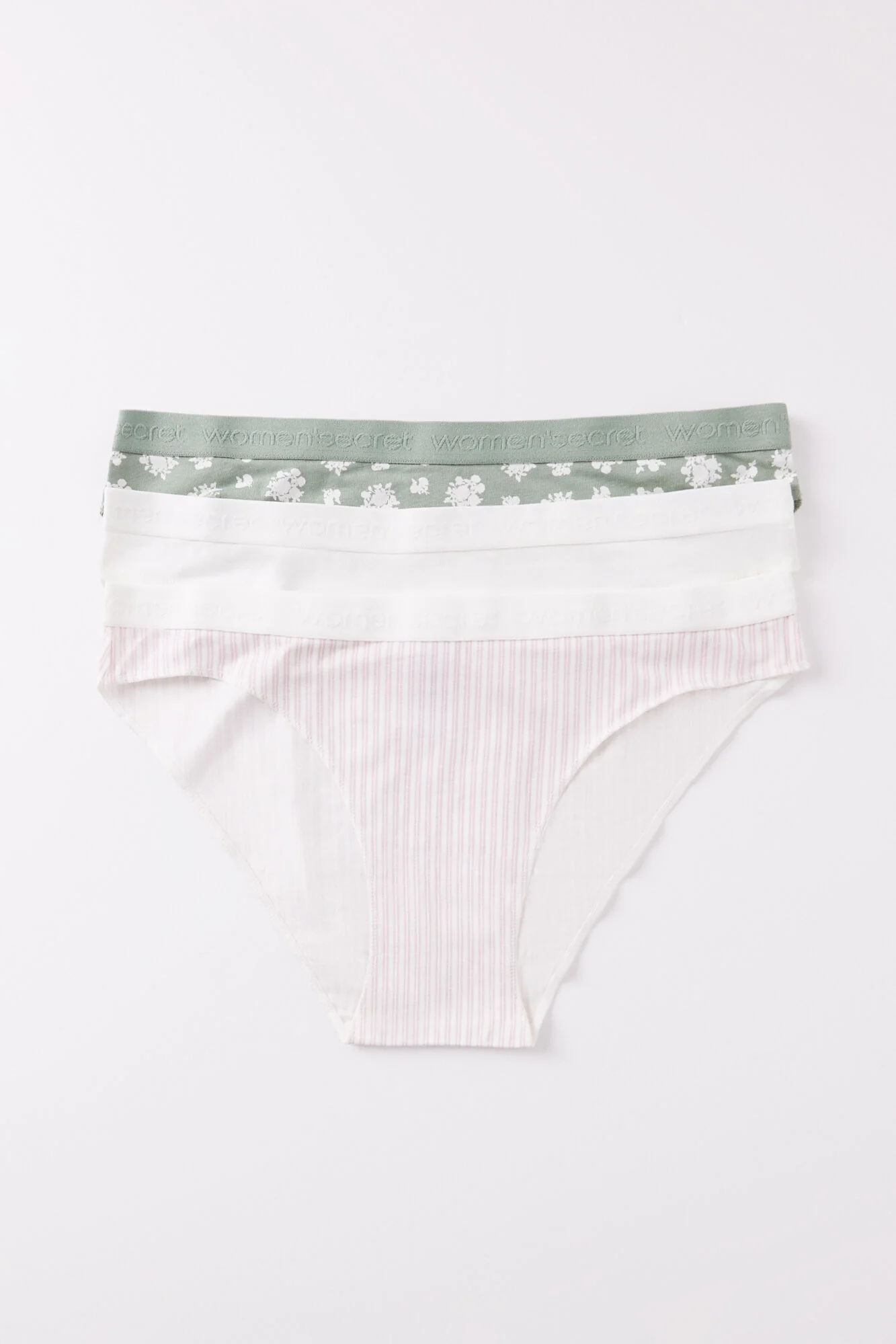 Pack of 3 classic cotton panties with logo