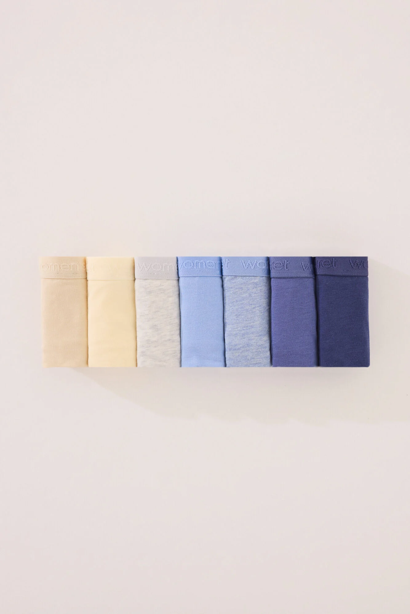 Pack of 7 classic blue cotton panties - Image 2